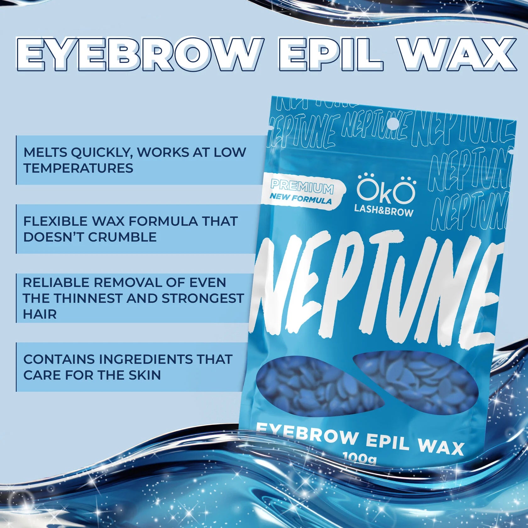 Cera para Sobrancelhas Epil Wax Neptune 100g - OKO