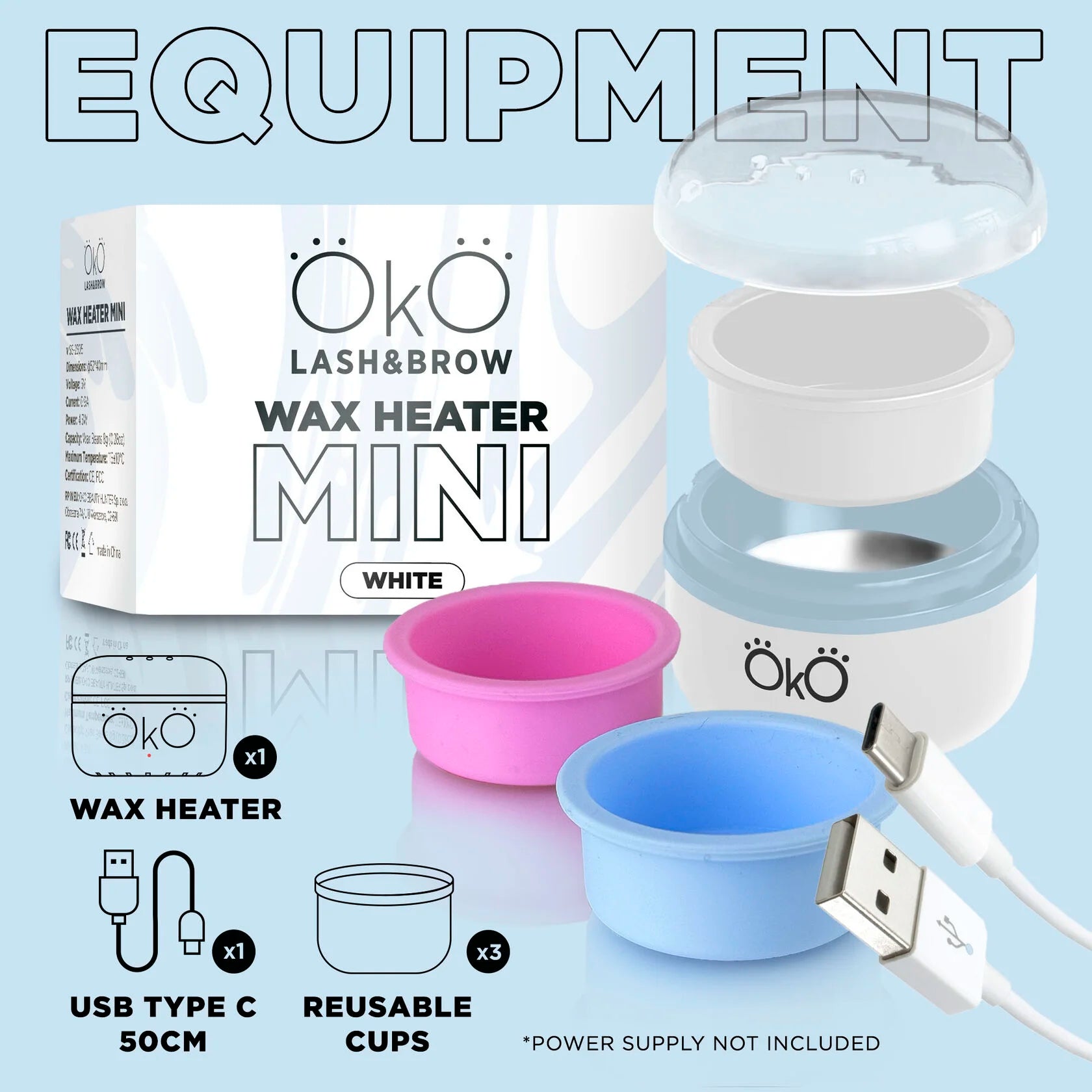 Mini Aquecedor de Cera Branco - OKO