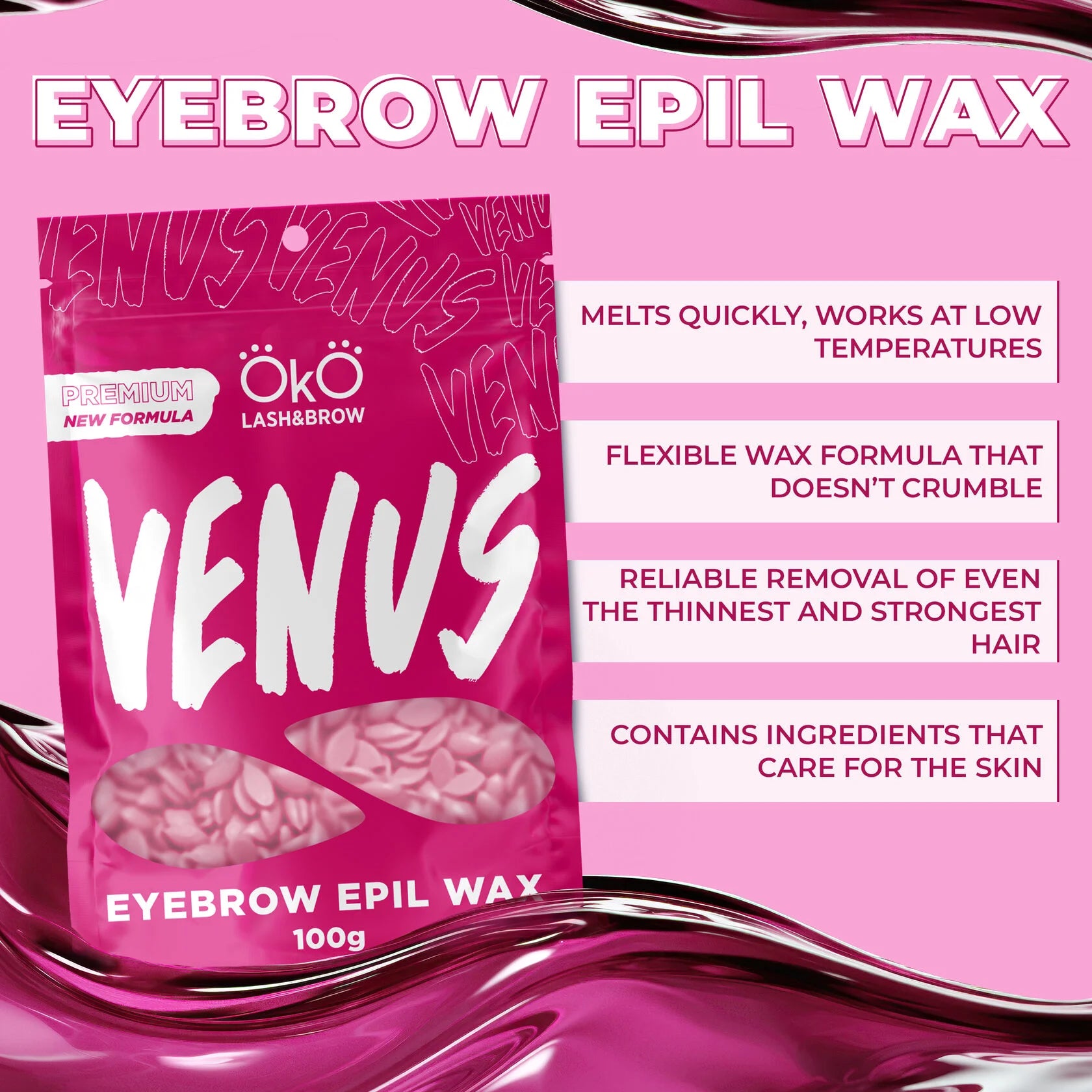 Cera para Sobrancelhas Epil Wax Venus 100g - OKO