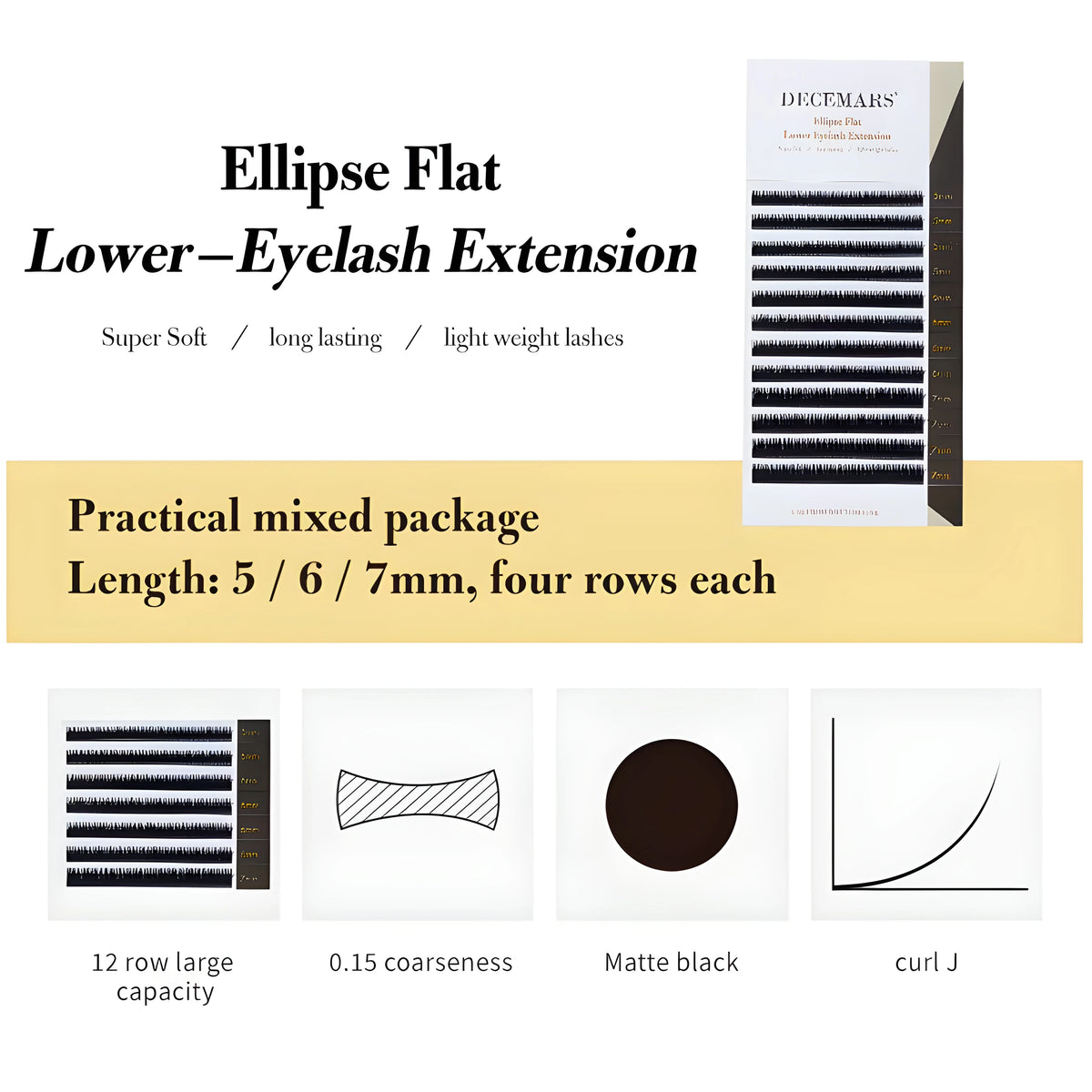 Decemars Lower Ellipse Flat Black