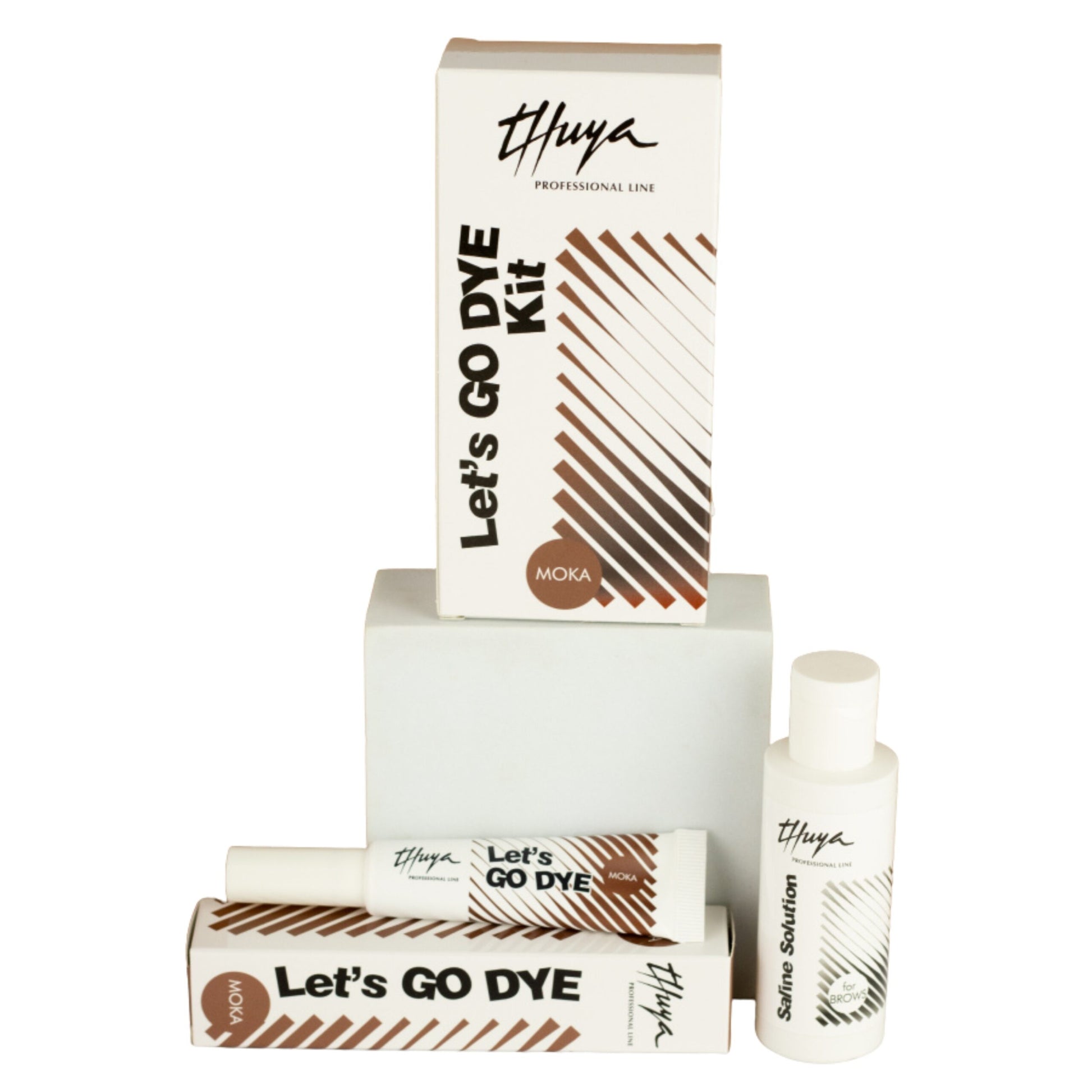 Kit Solução Salina + Coloração Direta Sem Oxidante Pestanas - Thuya