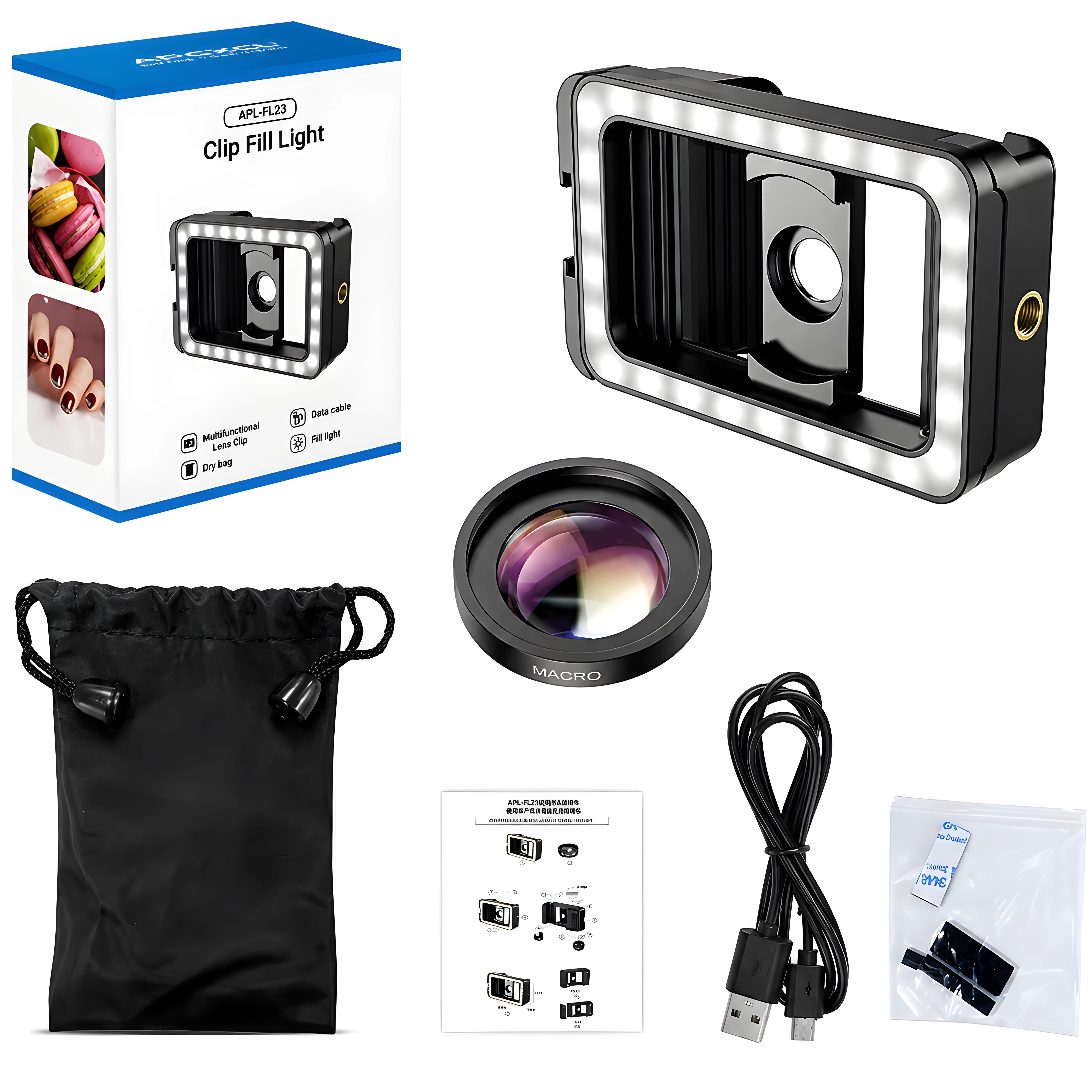 Kit Lente Macro Apexel M15 4K