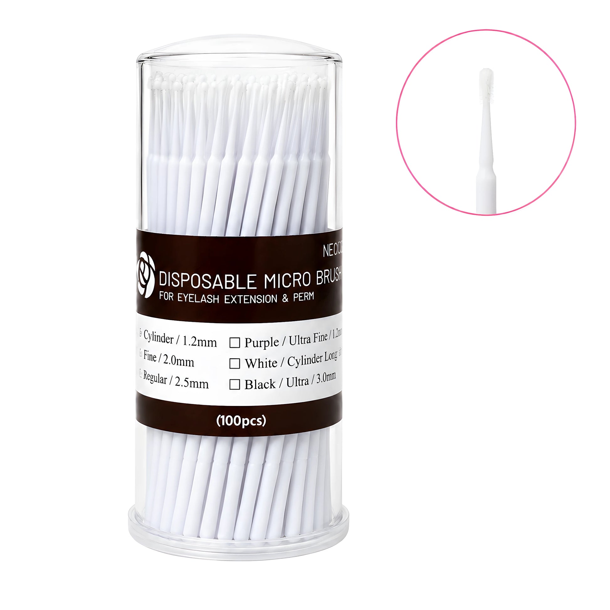 Microbrush Cylinder 1.2 mm 100 uni.