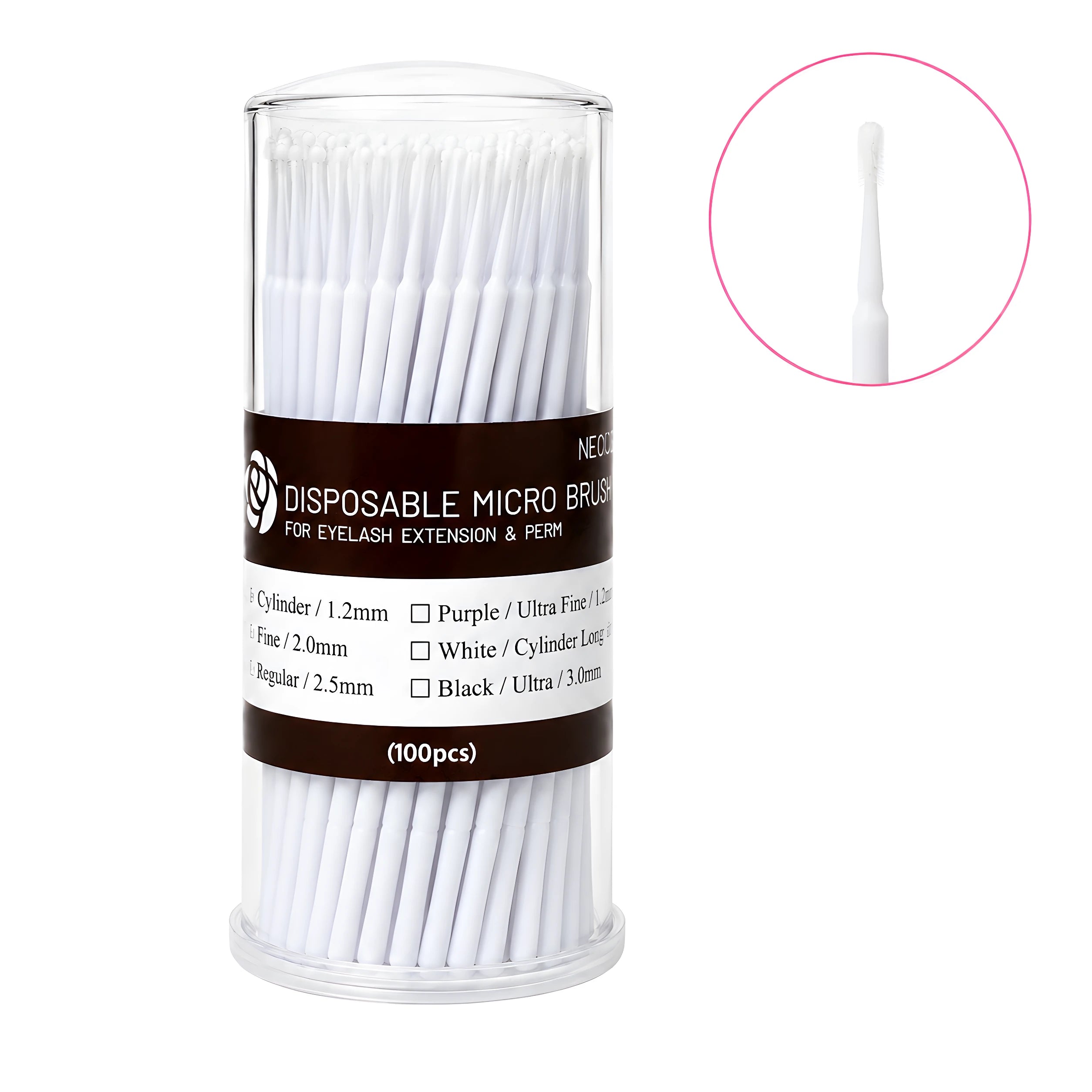 Microbrush Cylinder 1.2 mm 100 uni.