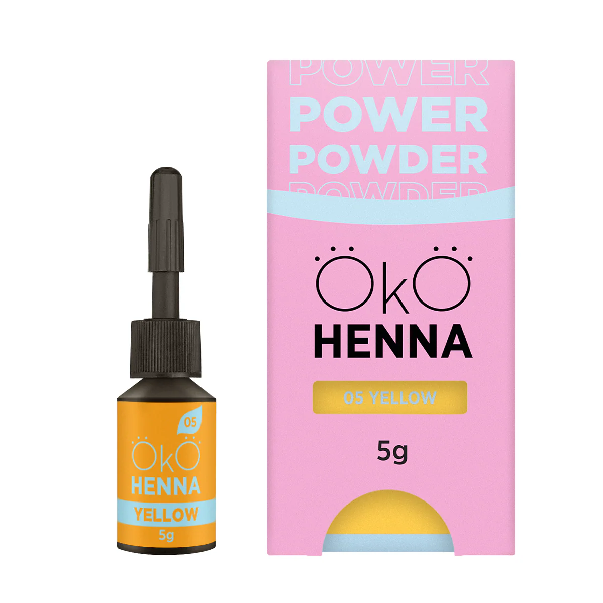 Henna Sobrancelhas em Pó Amarelo 5grs - OKO
