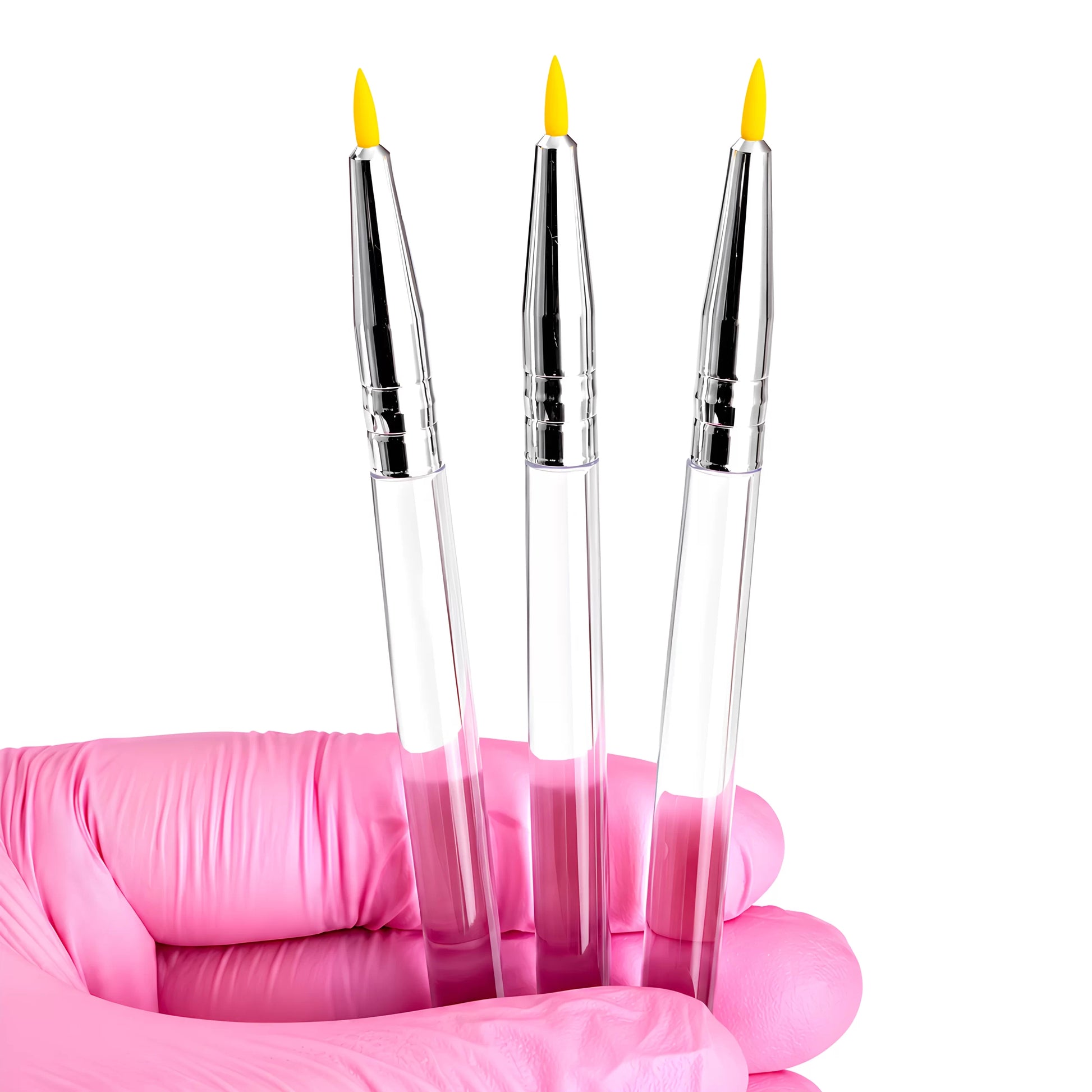 Pincel Silicone Precisão Aplicação Passo 1 & 2