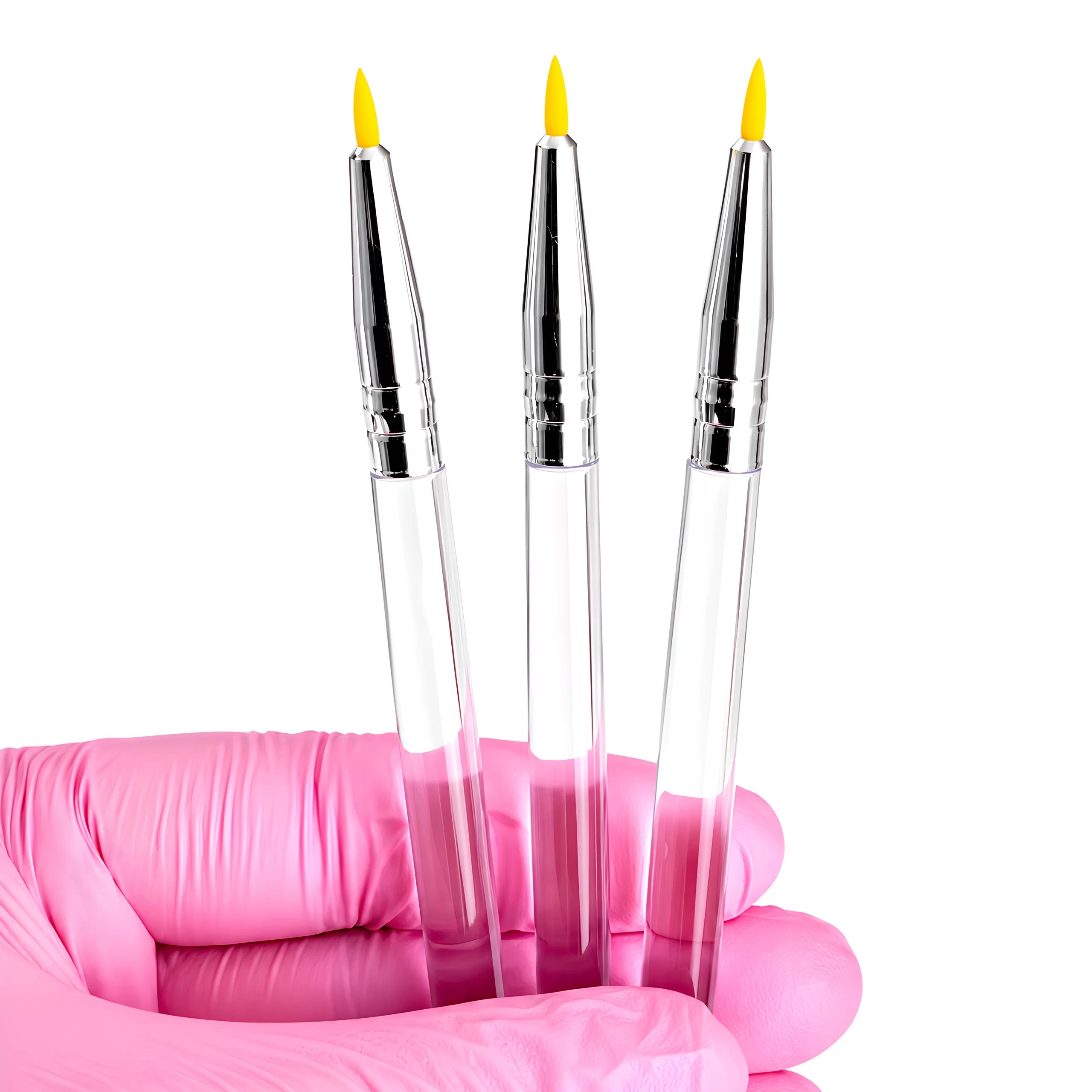 Pincel Silicone Precisão Aplicação Passo 1 & 2