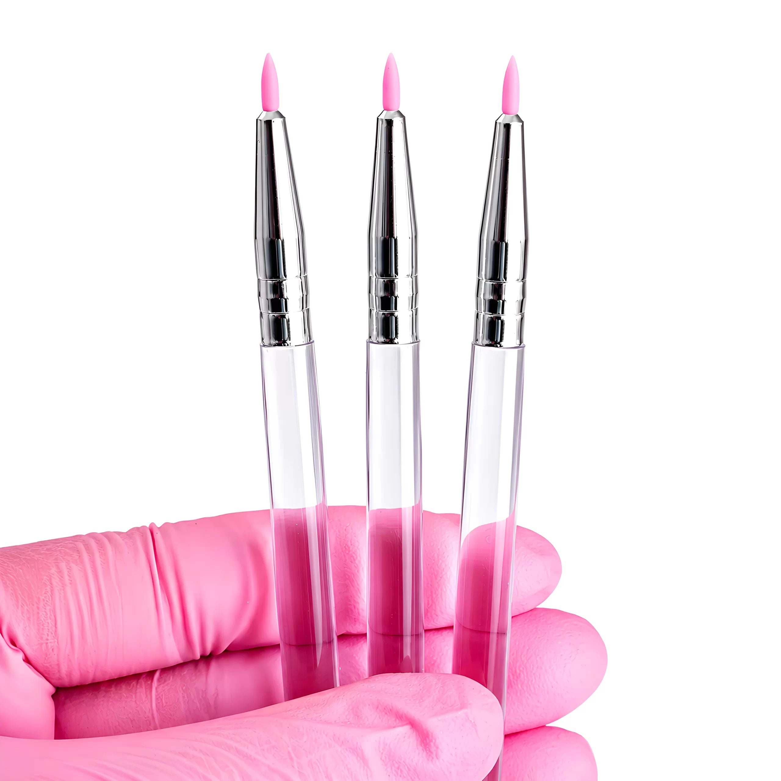 Pincel Silicone Precisão Aplicação Passo 1 & 2