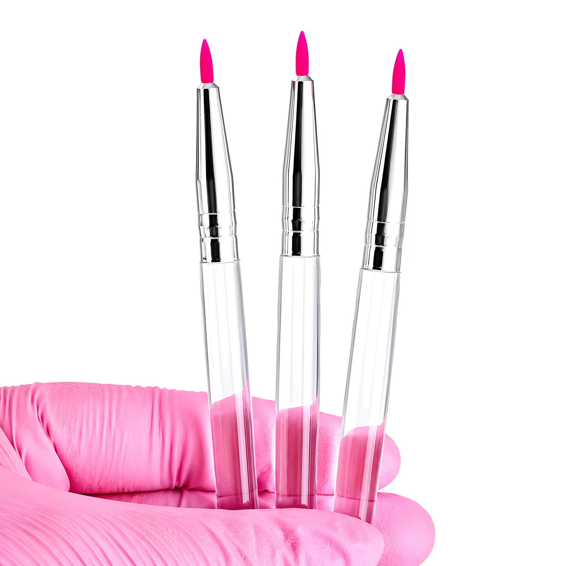 Pincel Silicone Precisão Aplicação Passo 1 & 2