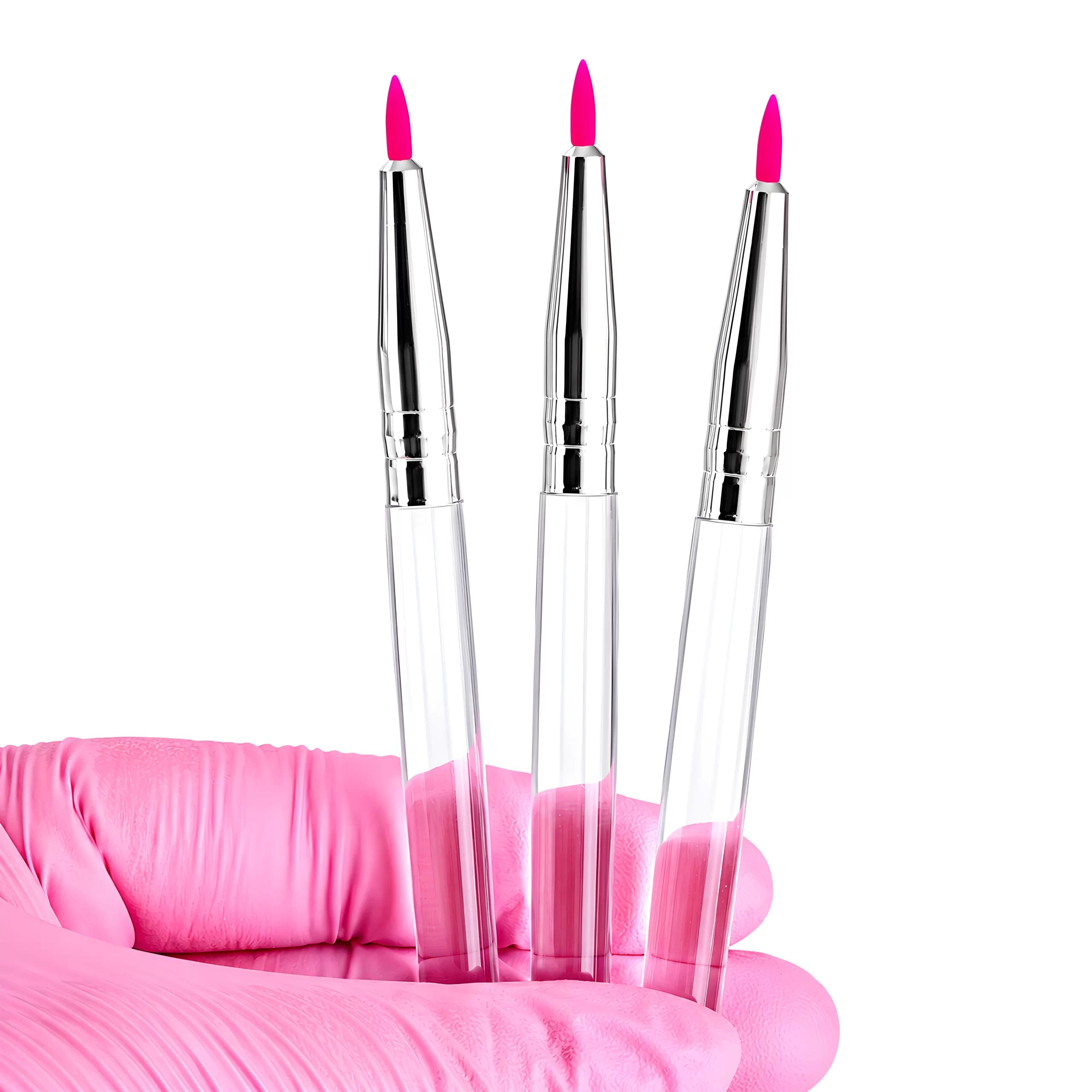 Pincel Silicone Precisão Aplicação Passo 1 & 2
