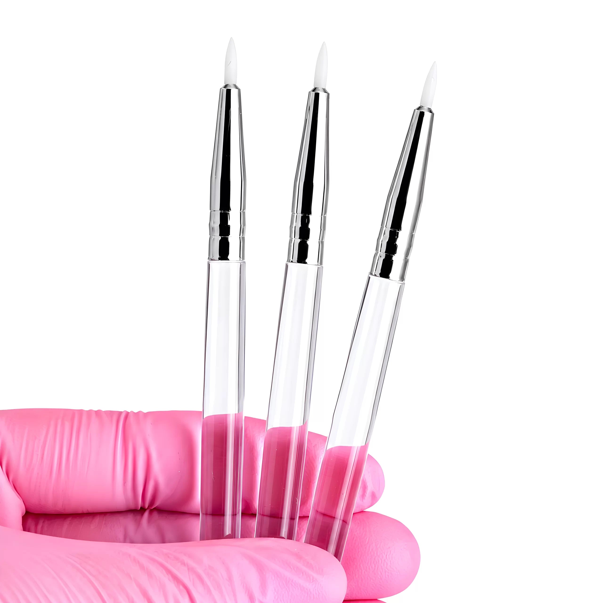 Pincel Silicone Precisão Aplicação Passo 1 & 2