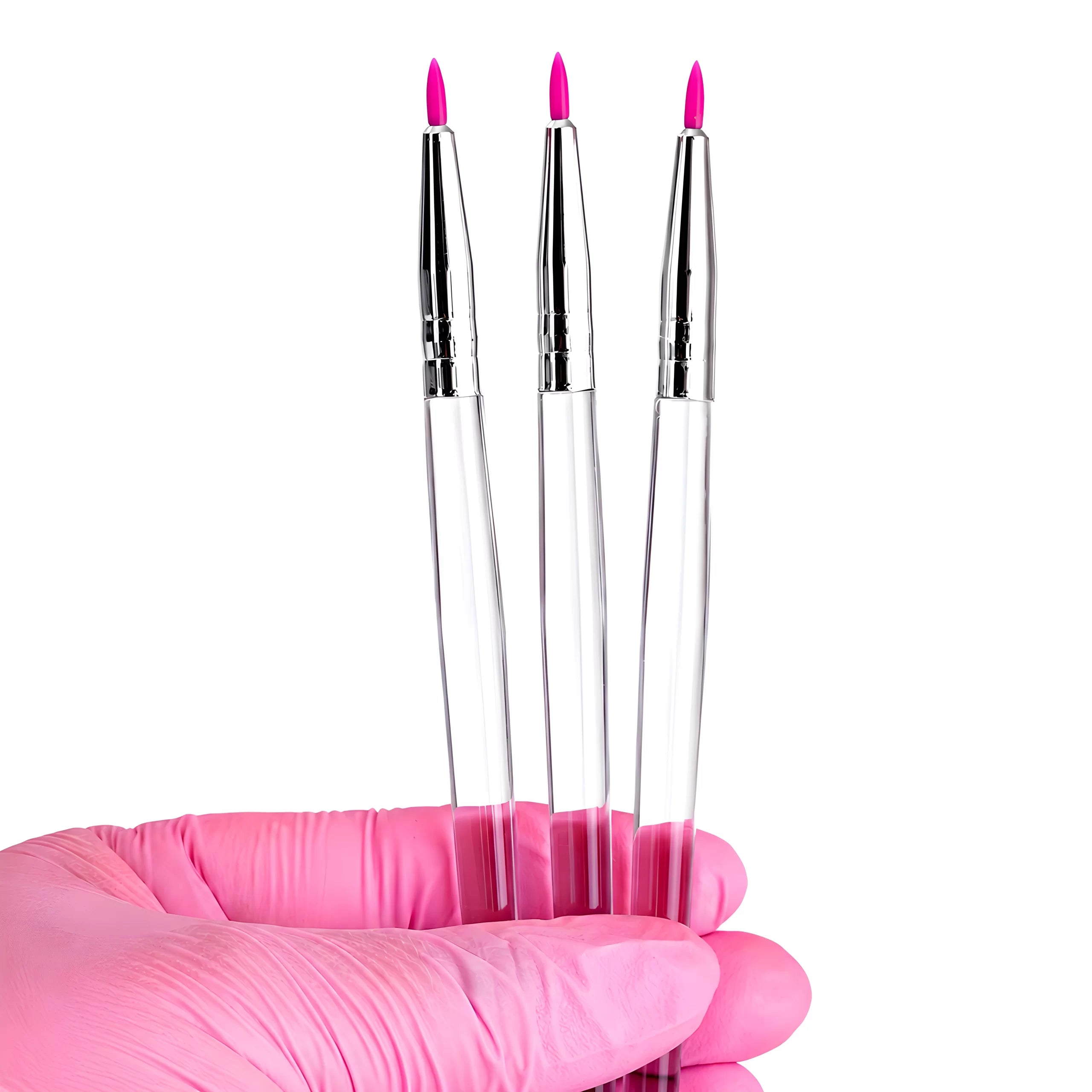 Pincel Silicone Precisão Aplicação Passo 1 & 2