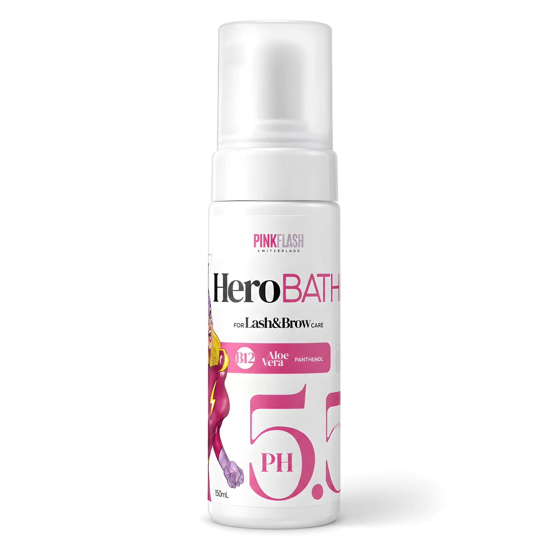Espuma de Limpeza Lash & Brow 150 ml - Pink Flash