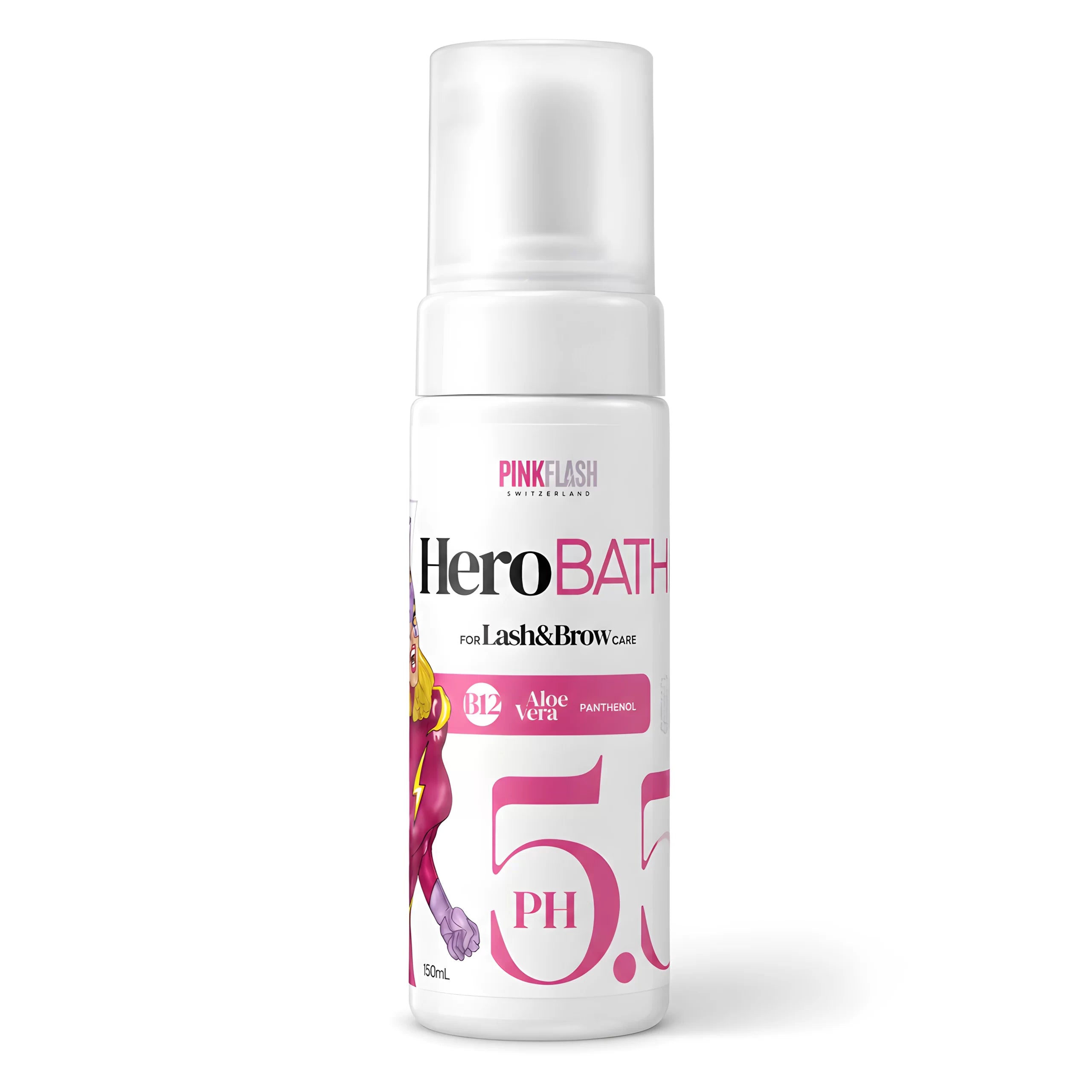 Espuma de Limpeza Lash & Brow 150 ml - Pink Flash