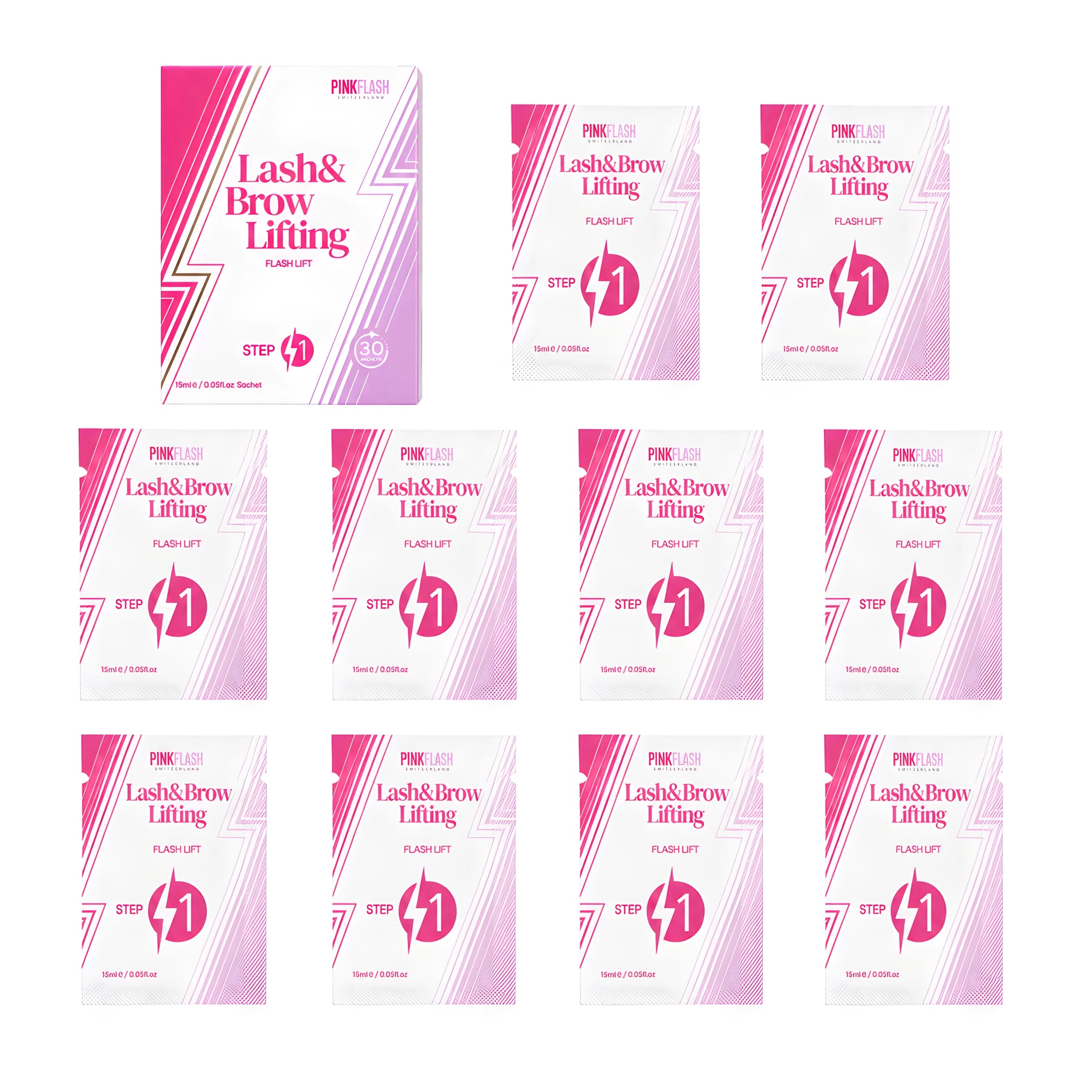 Passo 1 Permanente 10x1,5 ml Lash & Brow - Pink Flash