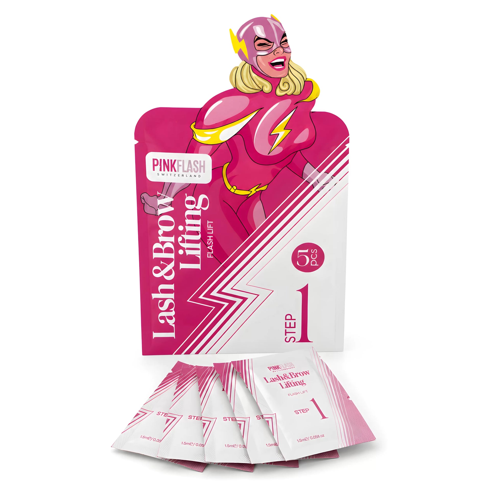Passo 1 Permanente 5×1,5 ml Lash & Brow – Pink Flash