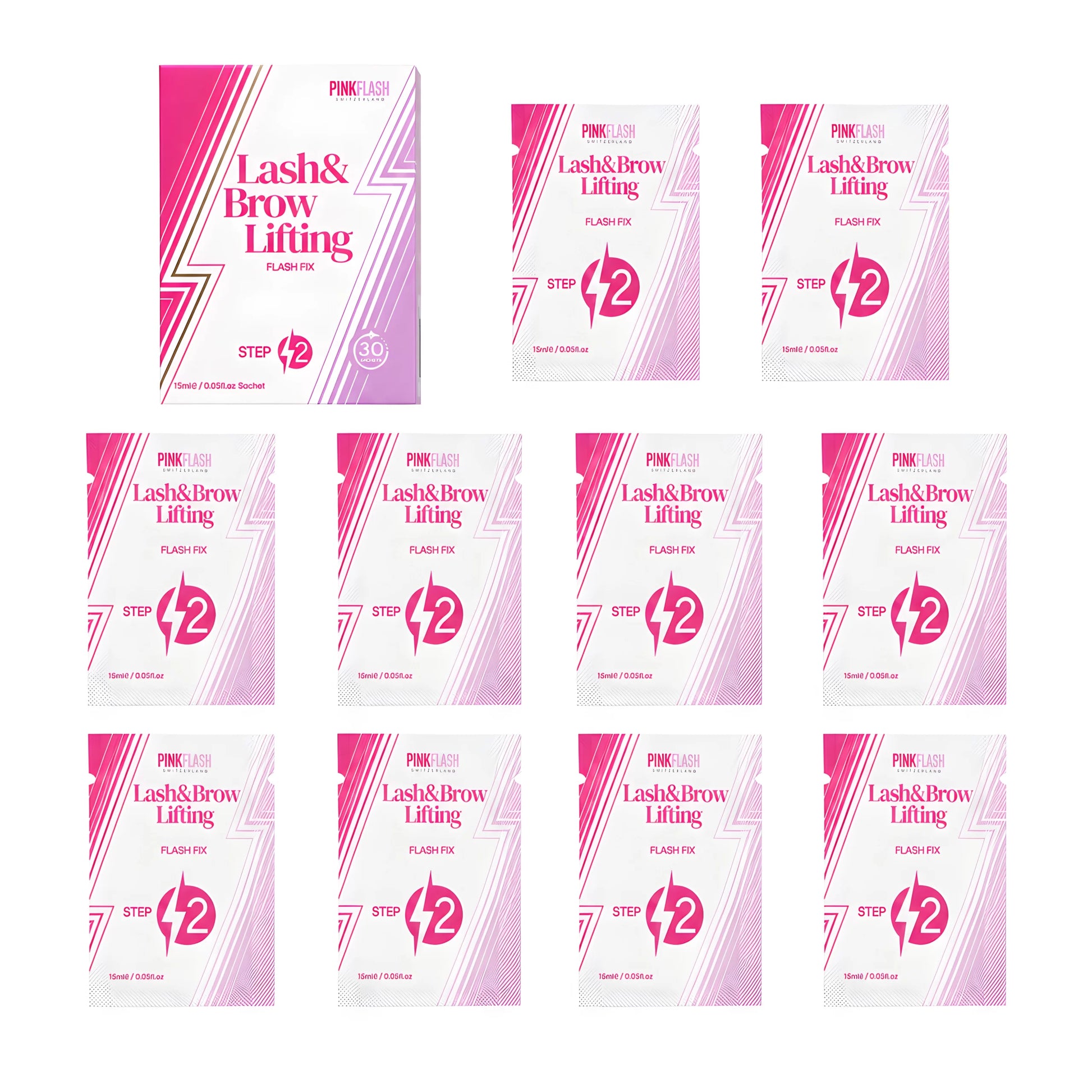 Passo 2 Neutralizante 10x1,5 ml Lash & Brow - Pink Lash