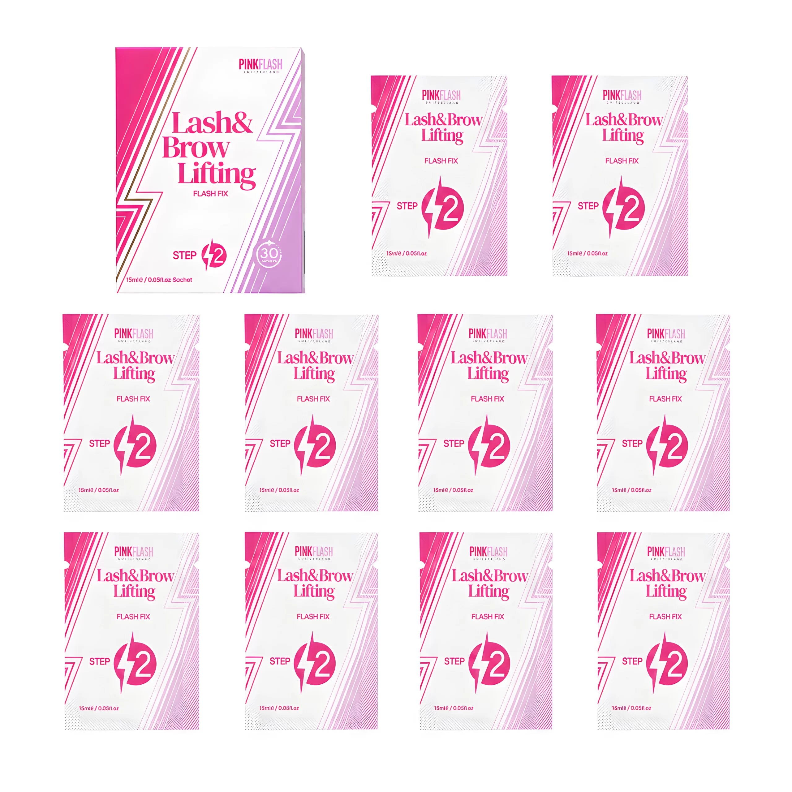Passo 2 Neutralizante 10x1,5 ml Lash & Brow - Pink Lash