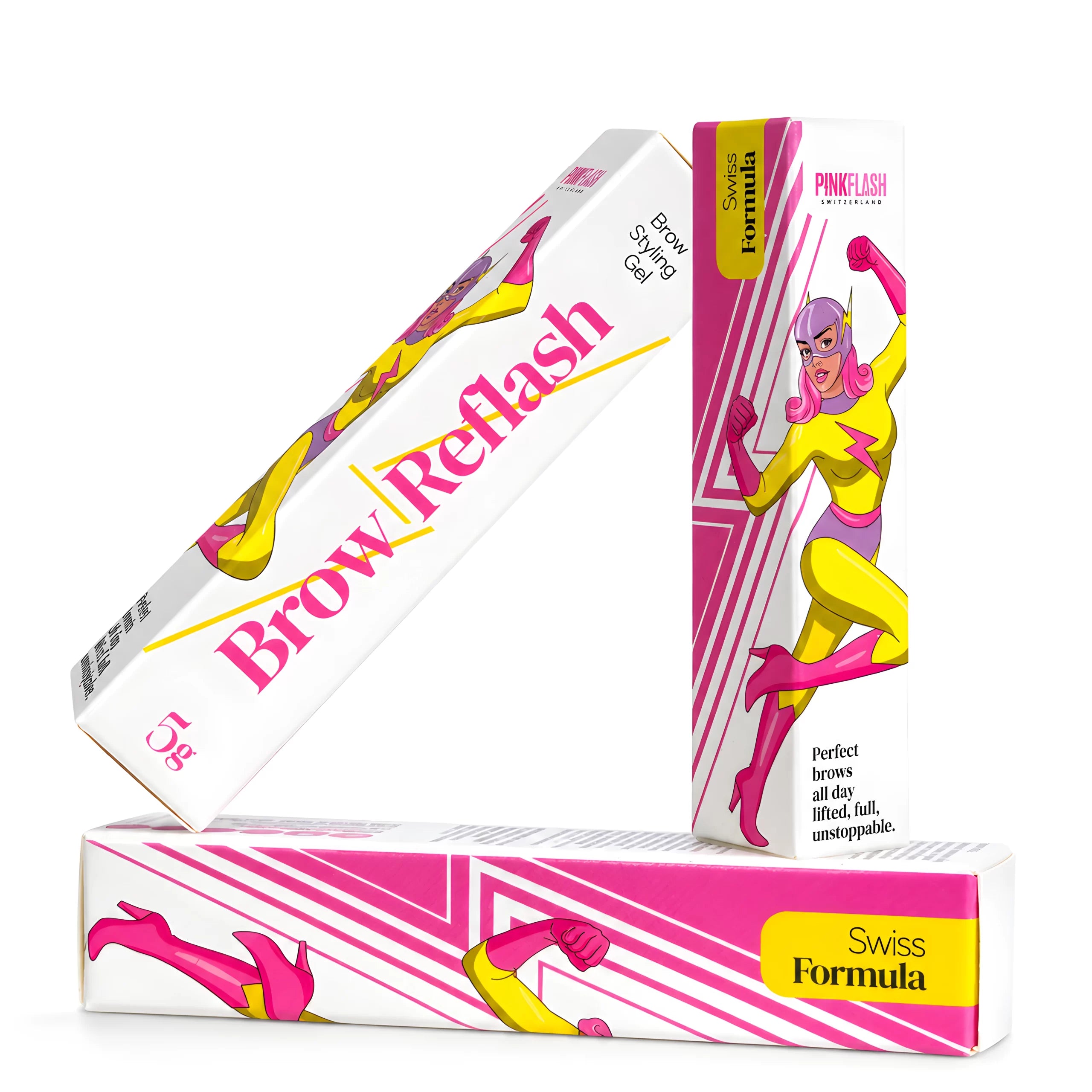 Brow Reflash - Gel Fixação de Sobrancelhas - Pink Flash