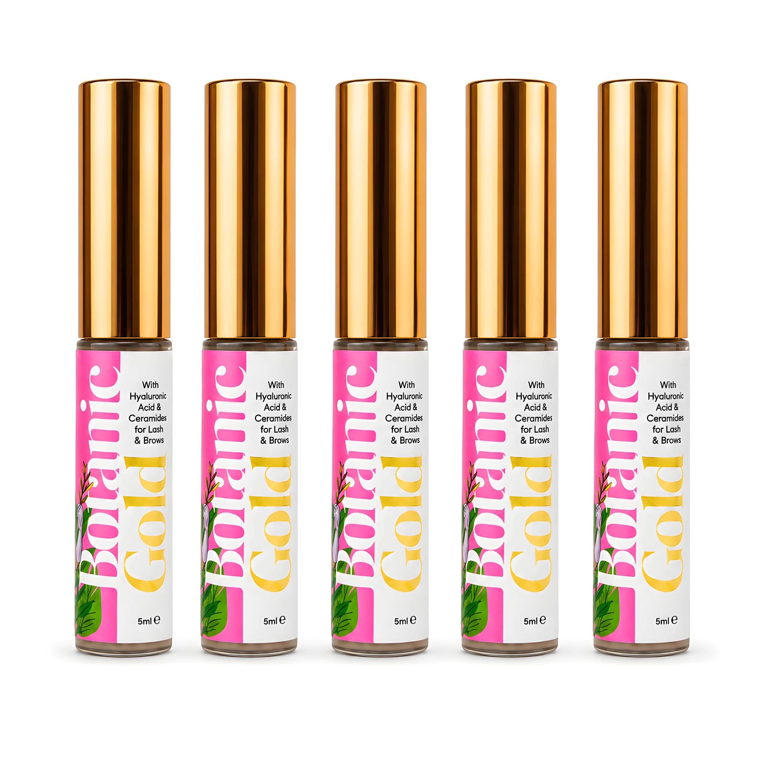 Pack 5 unidades - Sérum Botanic Gold 5 ml Lash & Brow - Pink Flash