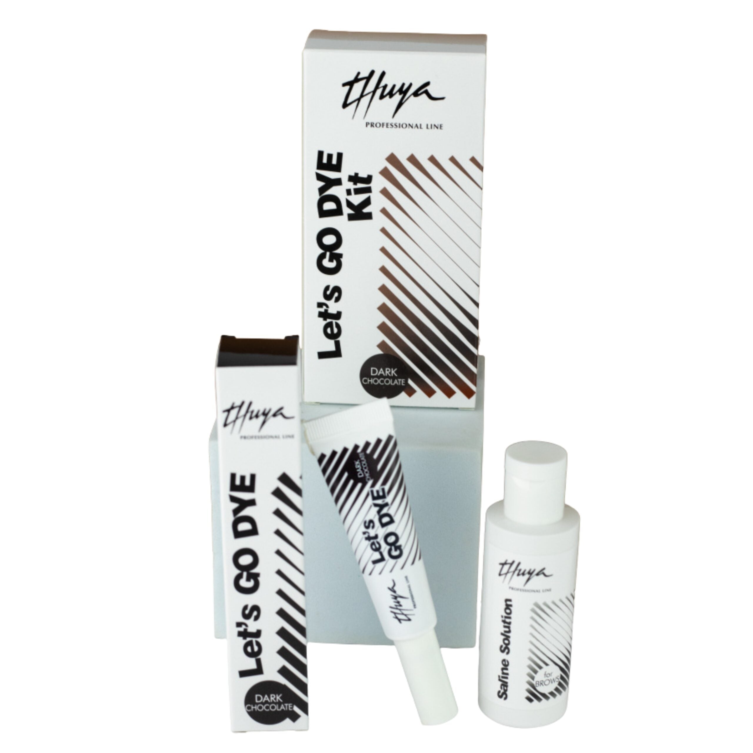 Kit Solução Salina + Coloração Direta Sem Oxidante Pestanas - Thuya