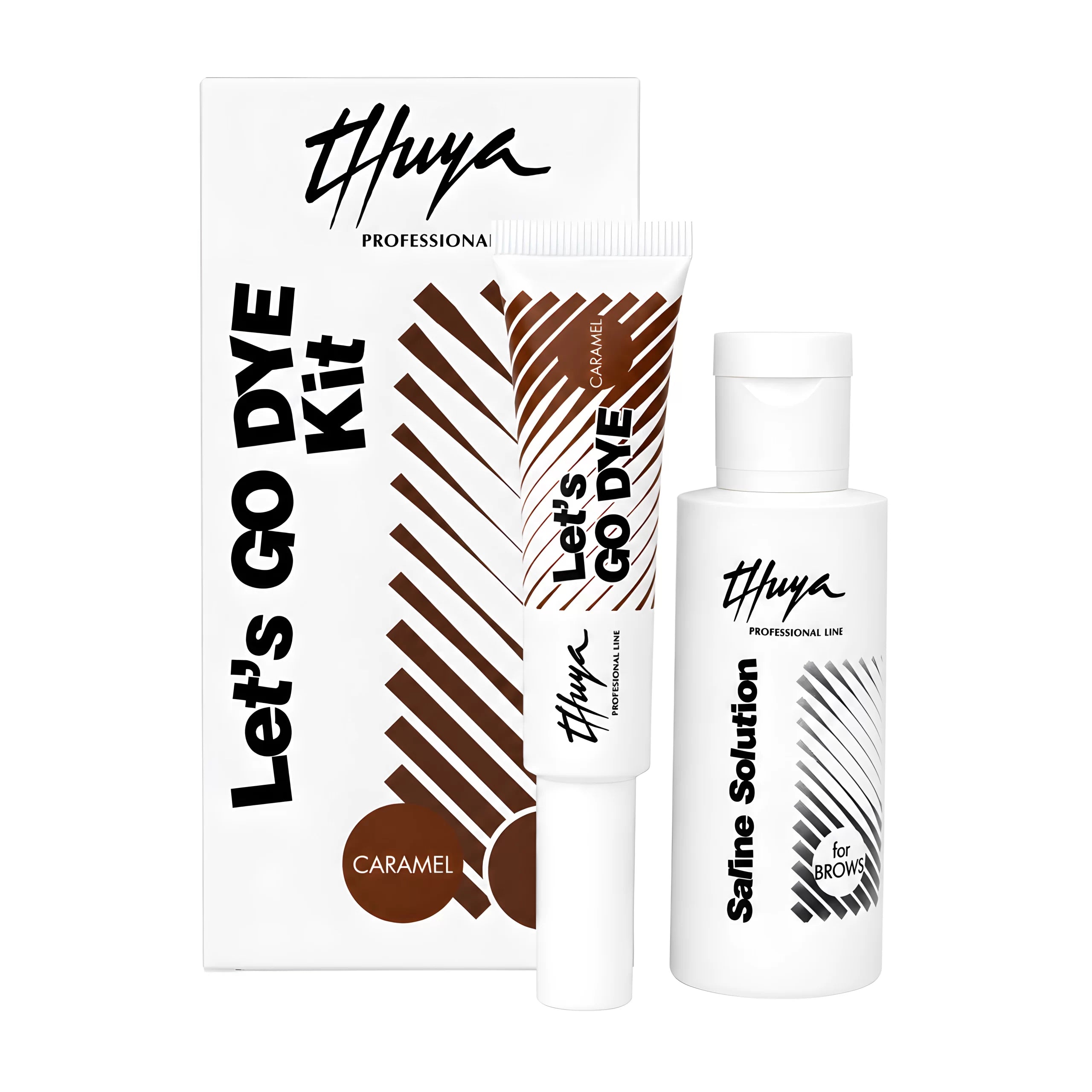 Kit Solução Salina + Coloração Direta Sem Oxidante Pestanas - Thuya
