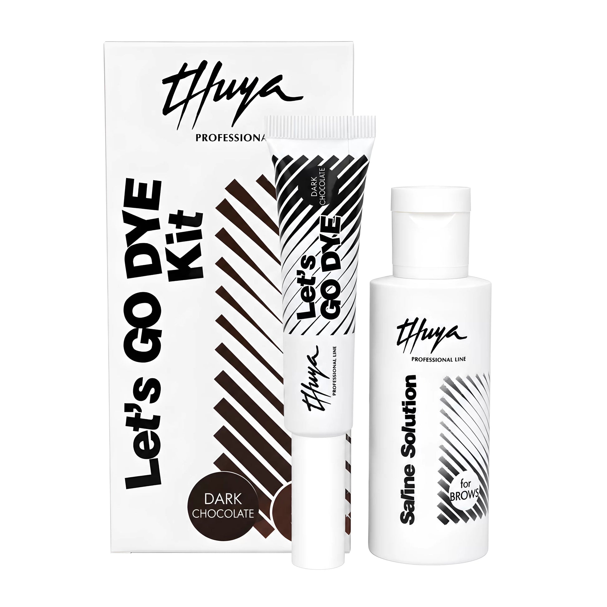 Kit Solução Salina + Coloração Direta Sem Oxidante Pestanas - Thuya