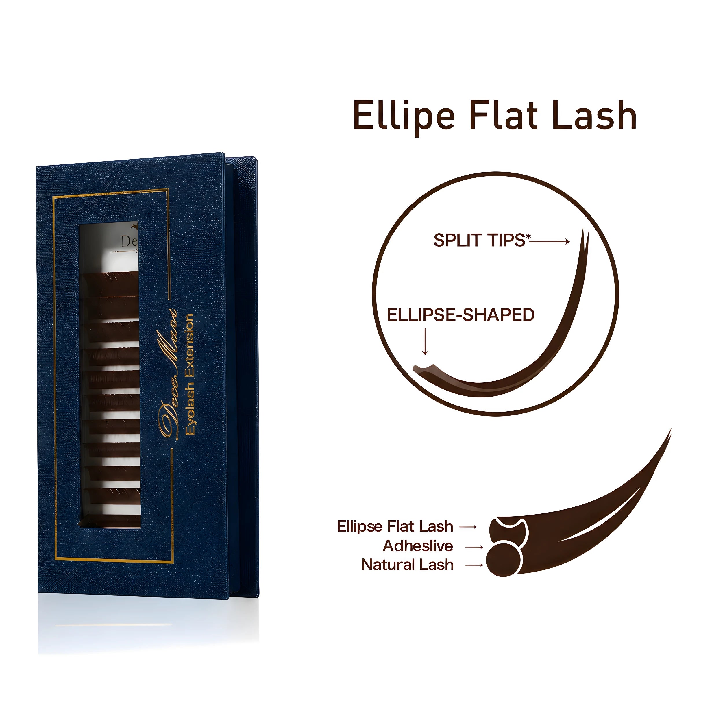 Decemars Ellipse Flat Brown