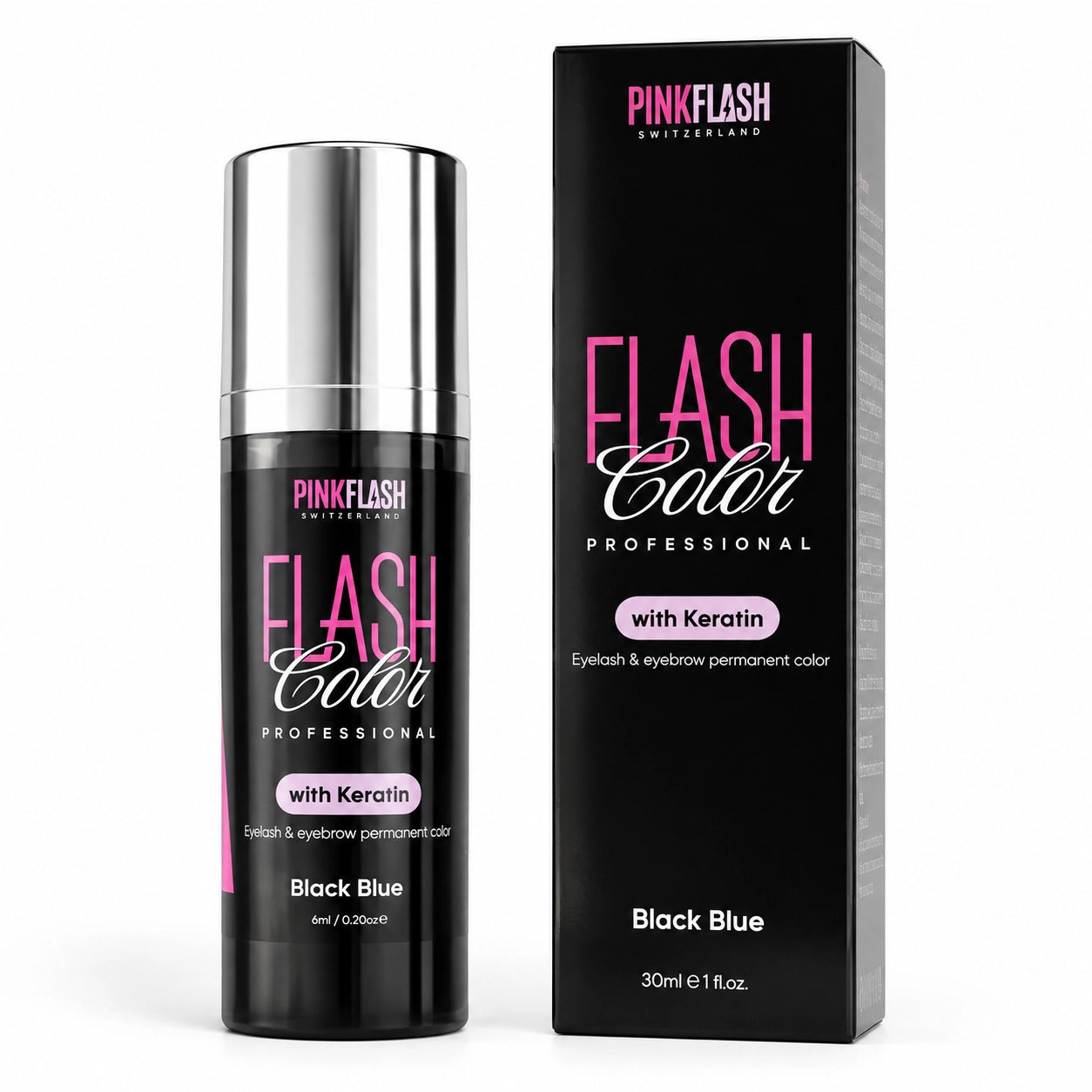 Coloração 2 em 1 Preto Azulado - Pink Flash