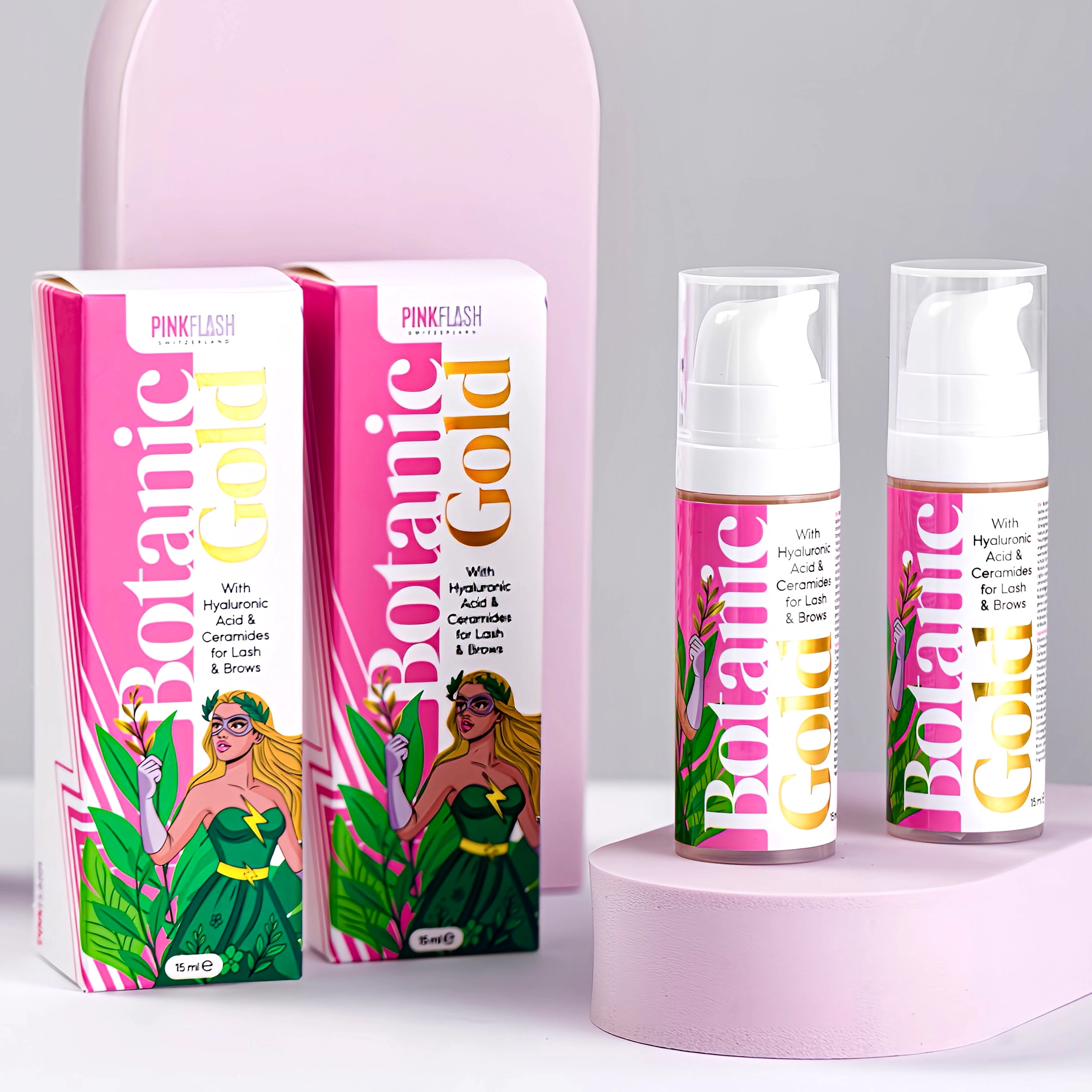 Sérum Botanic Gold 15 ml Lash & Brow - Pink Flash - Image 12