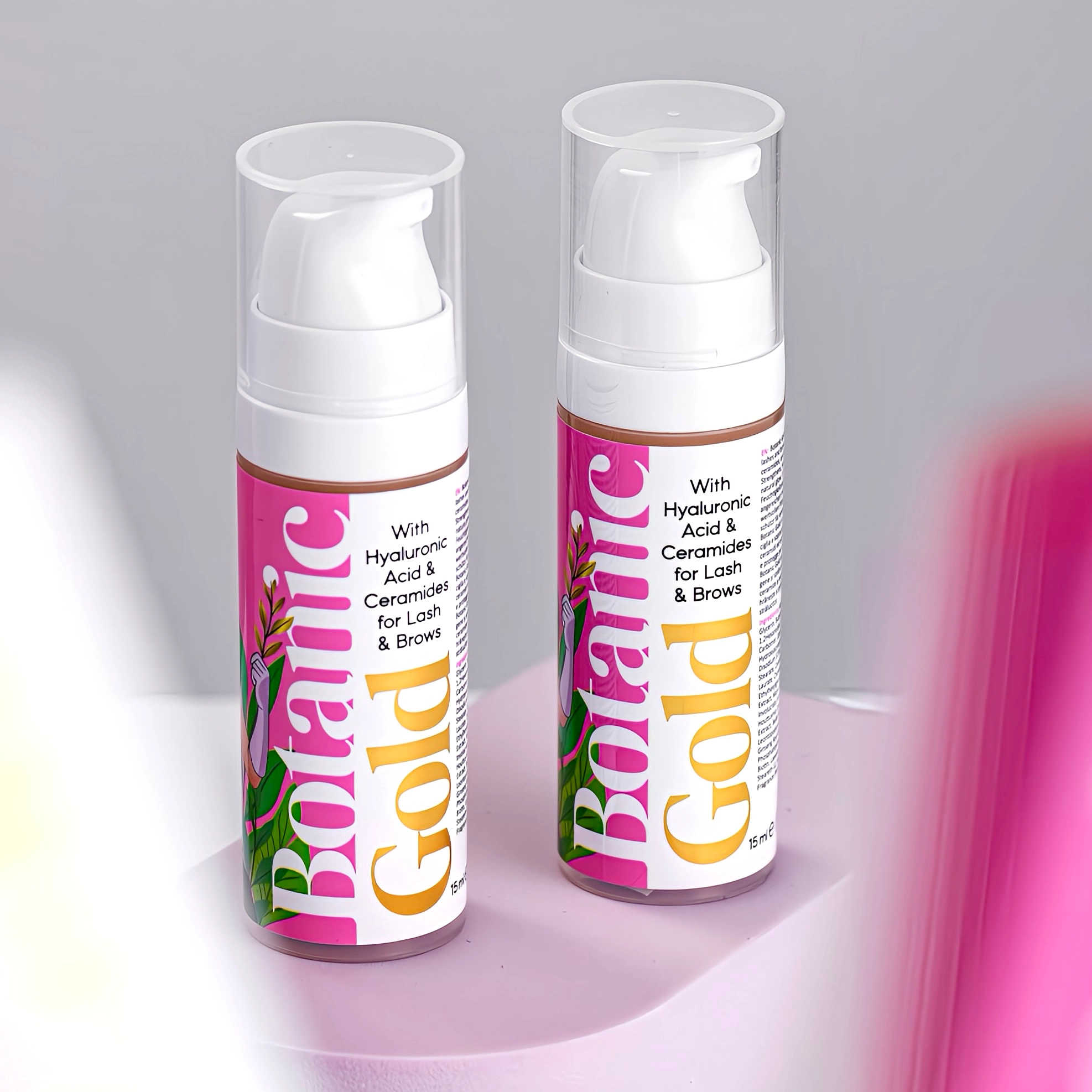 Sérum Botanic Gold 15 ml Lash & Brow - Pink Flash - Image 2