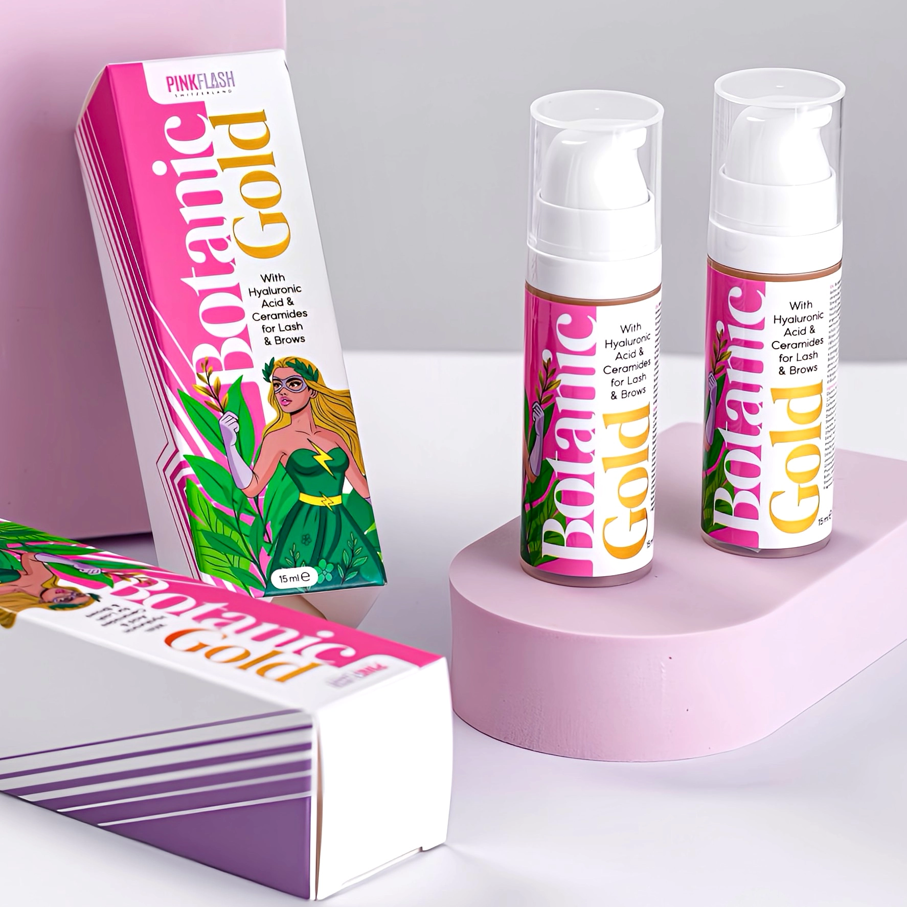 Sérum Botanic Gold 15 ml Lash & Brow - Pink Flash - Image 11