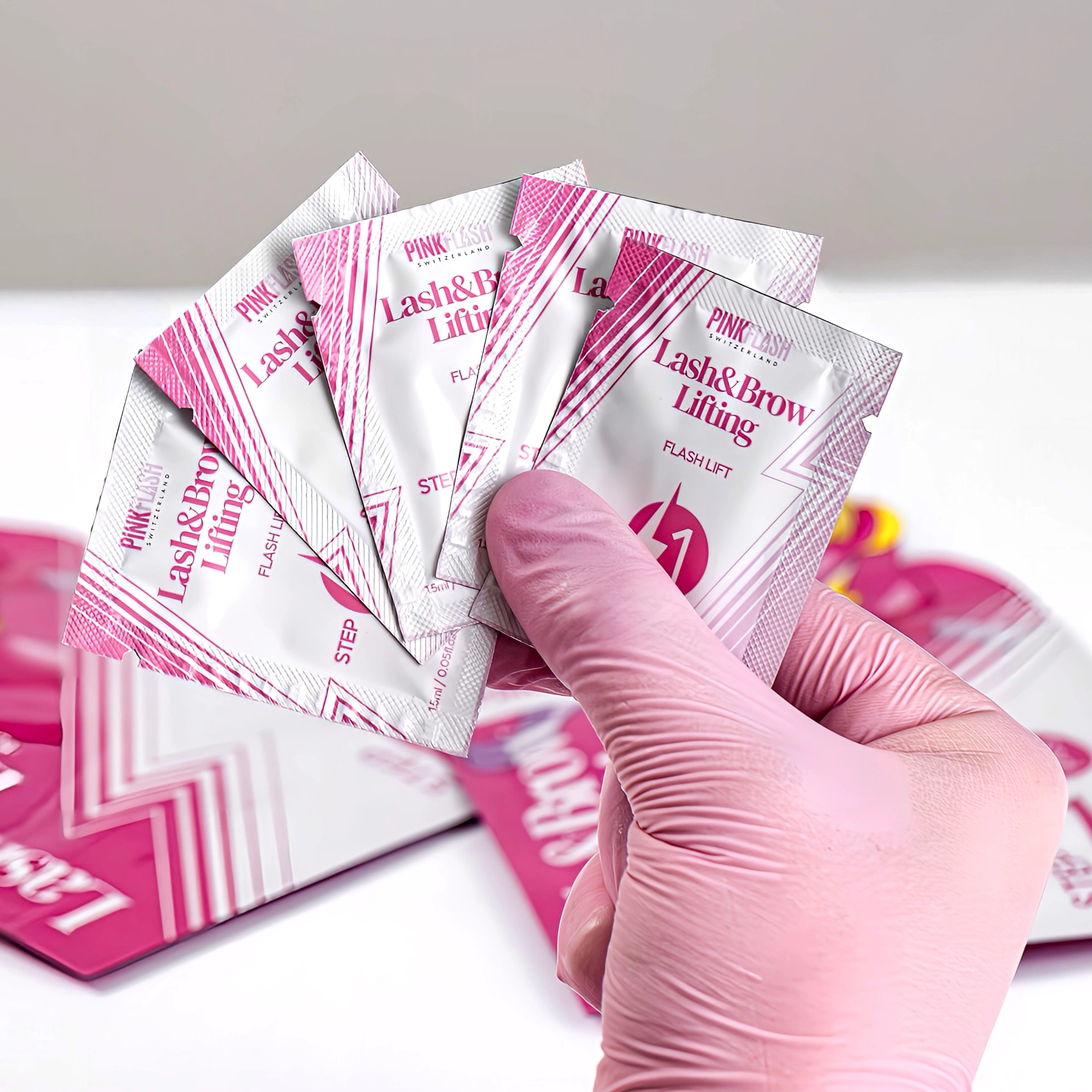 Passo 1 Permanente 5×1,5 ml Lash & Brow – Pink Flash - Image 7