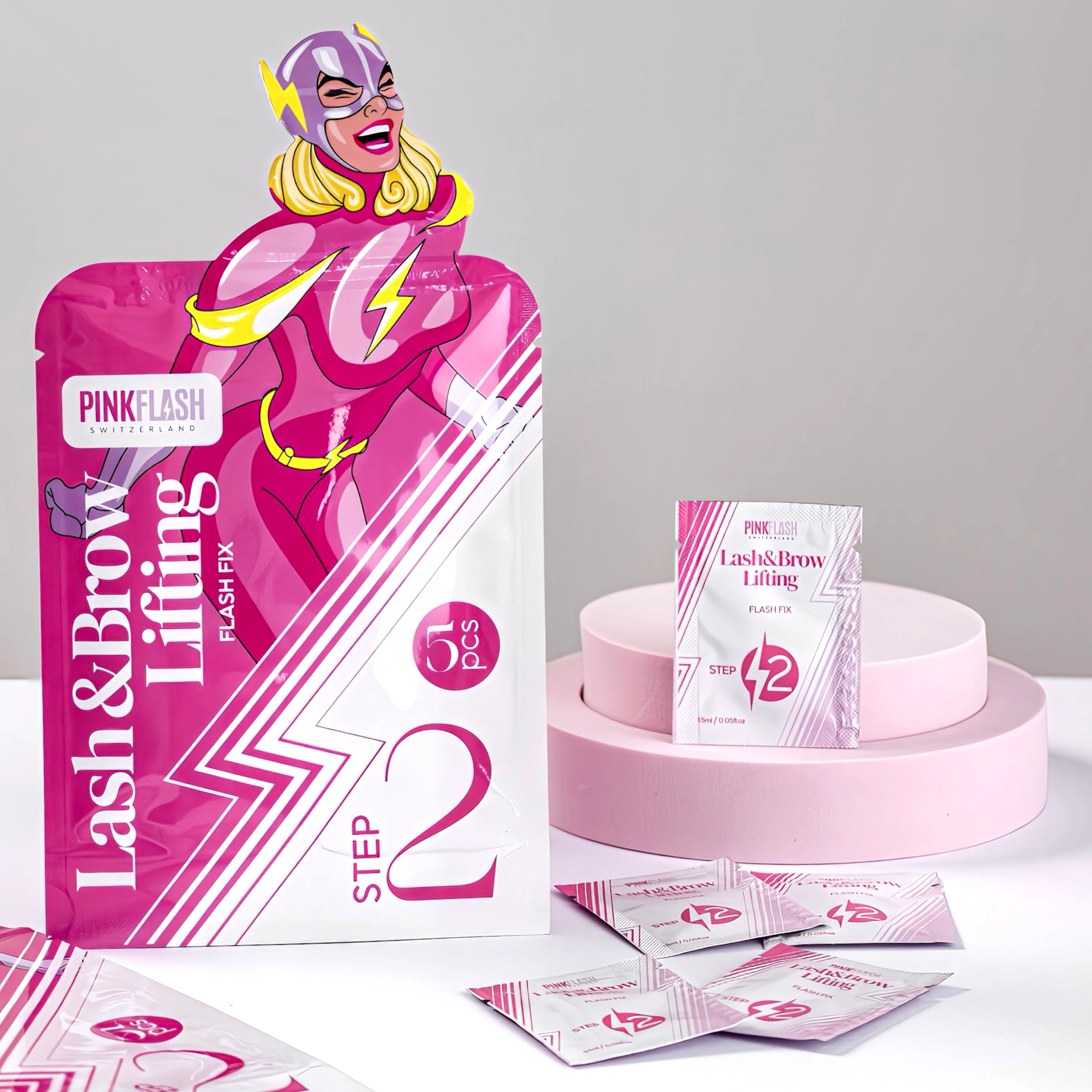 Passo 2 Neutralizante 5x1,5 ml Lash & Brow - Pink Lash