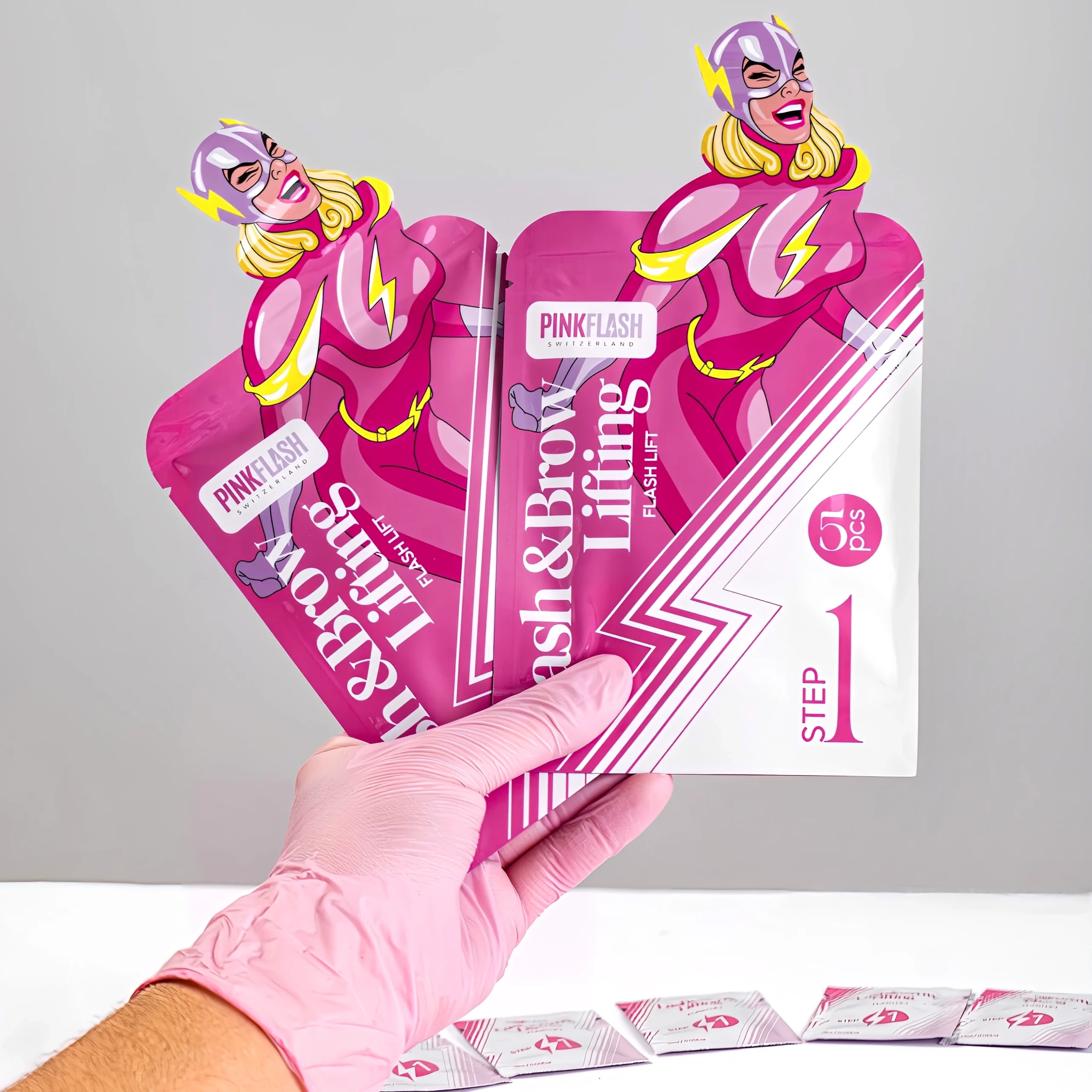 Passo 1 Permanente 5×1,5 ml Lash & Brow – Pink Flash - Image 5