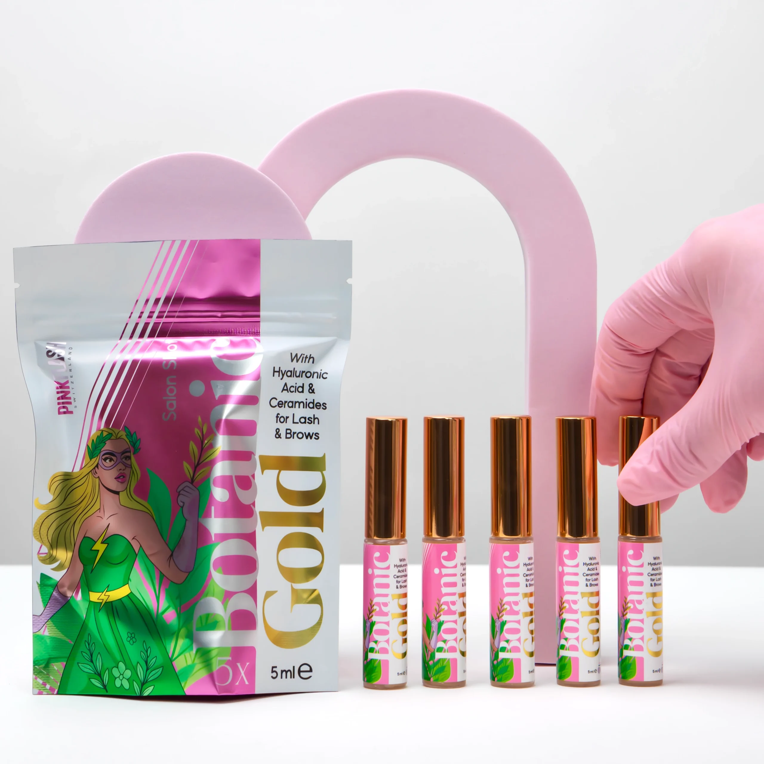 Pack 5 unidades - Sérum Botanic Gold 5 ml Lash & Brow - Pink Flash - Image 2