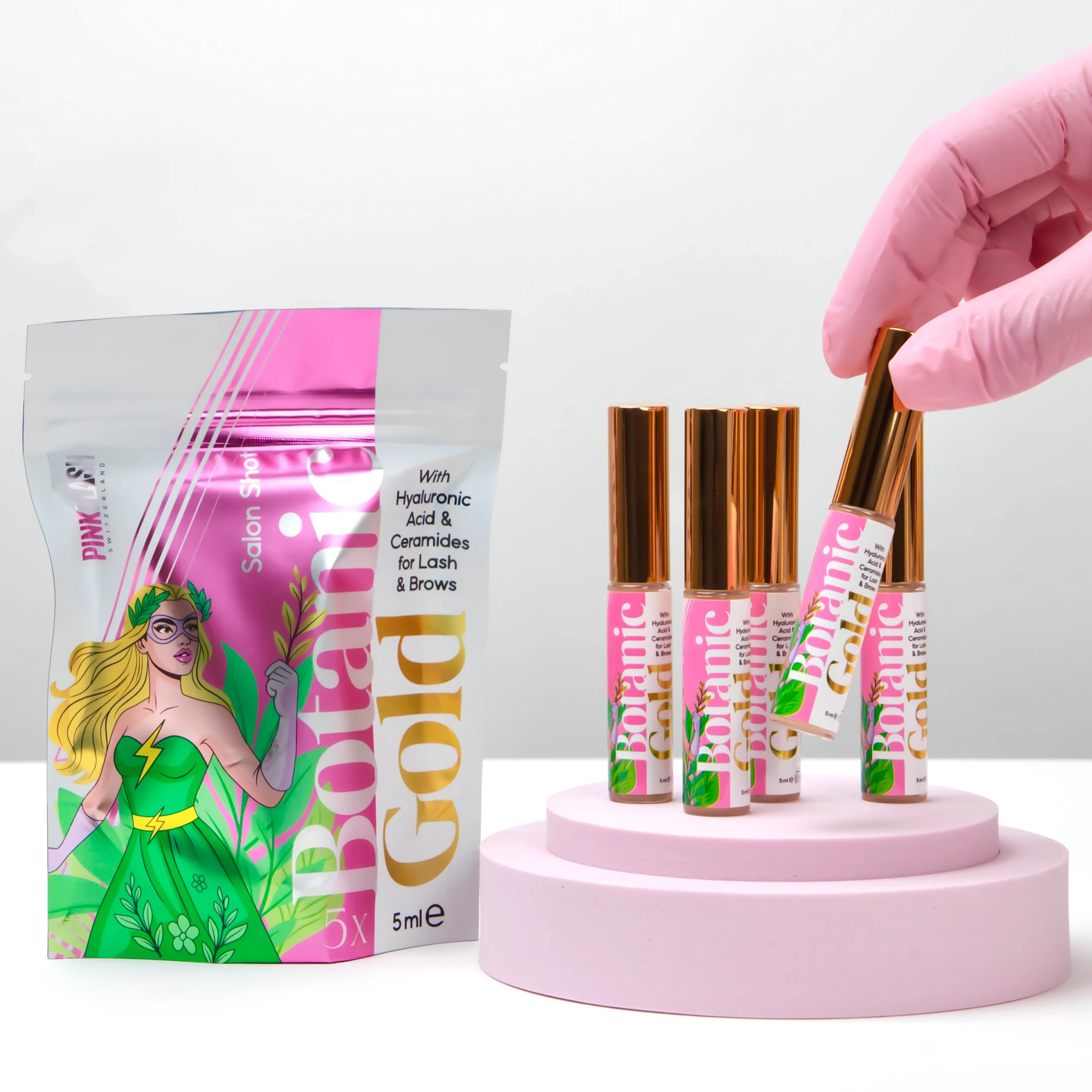 Pack 5 unidades - Sérum Botanic Gold 5 ml Lash & Brow - Pink Flash - Image 8