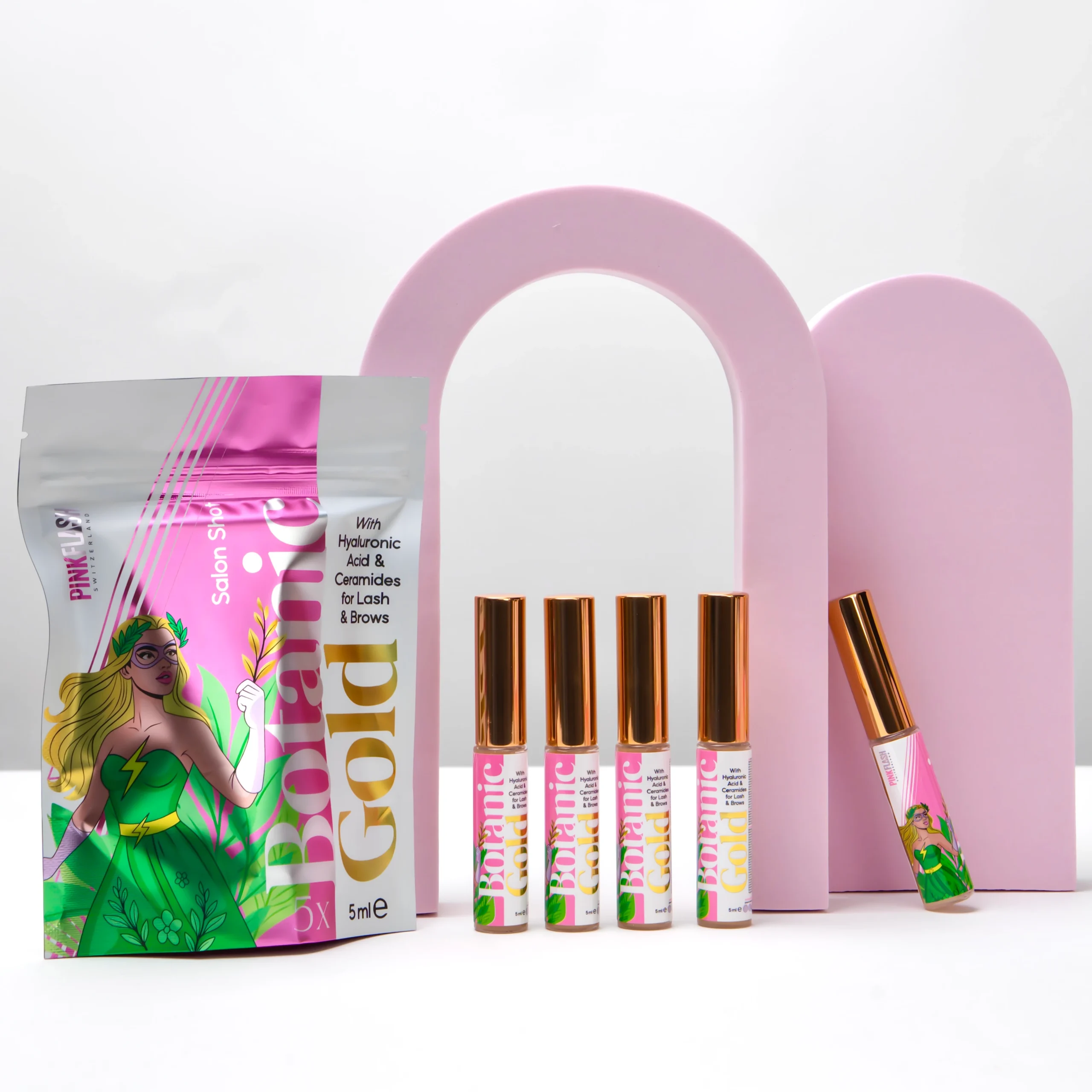 Pack 5 unidades - Sérum Botanic Gold 5 ml Lash & Brow - Pink Flash - Image 10