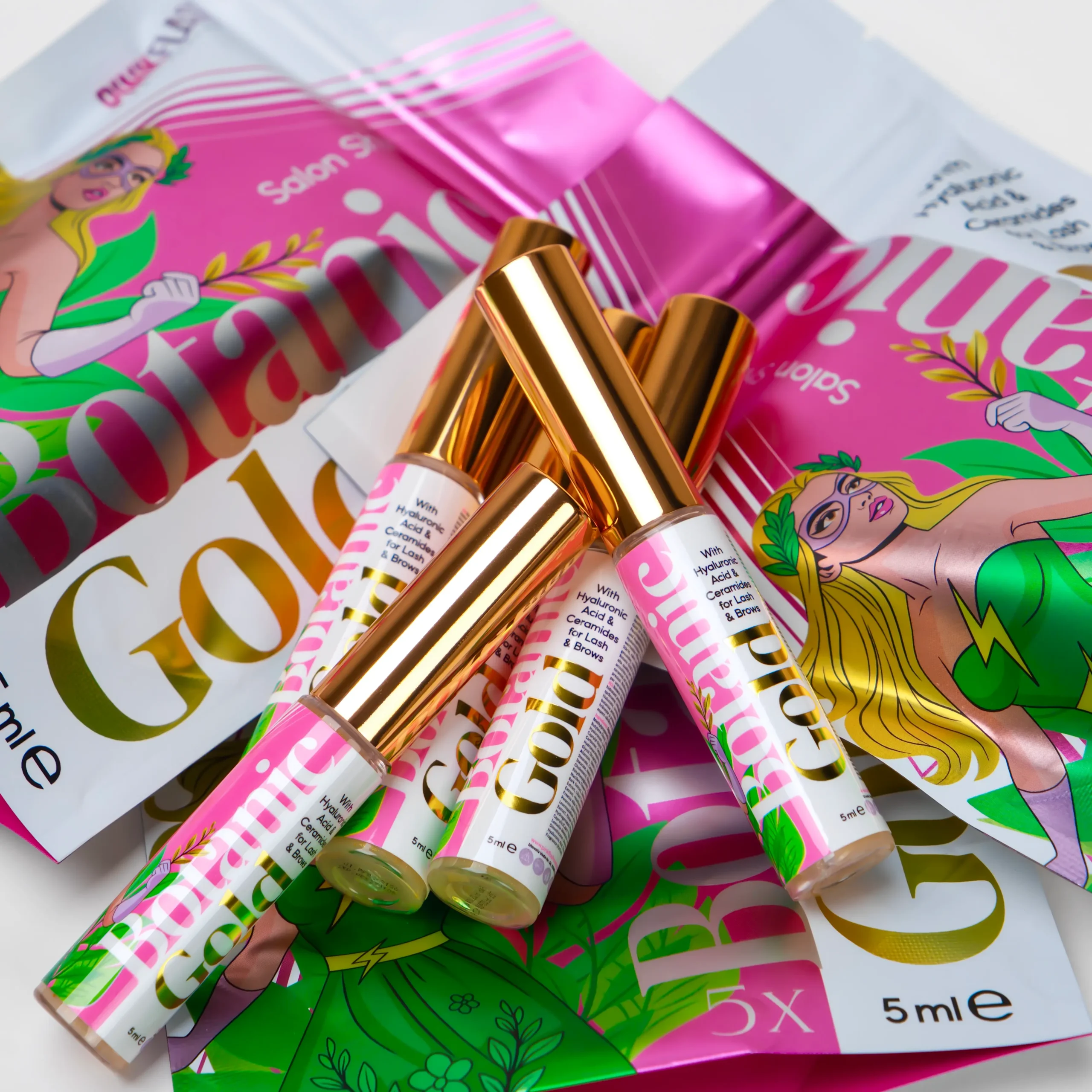 Pack 5 unidades - Sérum Botanic Gold 5 ml Lash & Brow - Pink Flash - Image 4