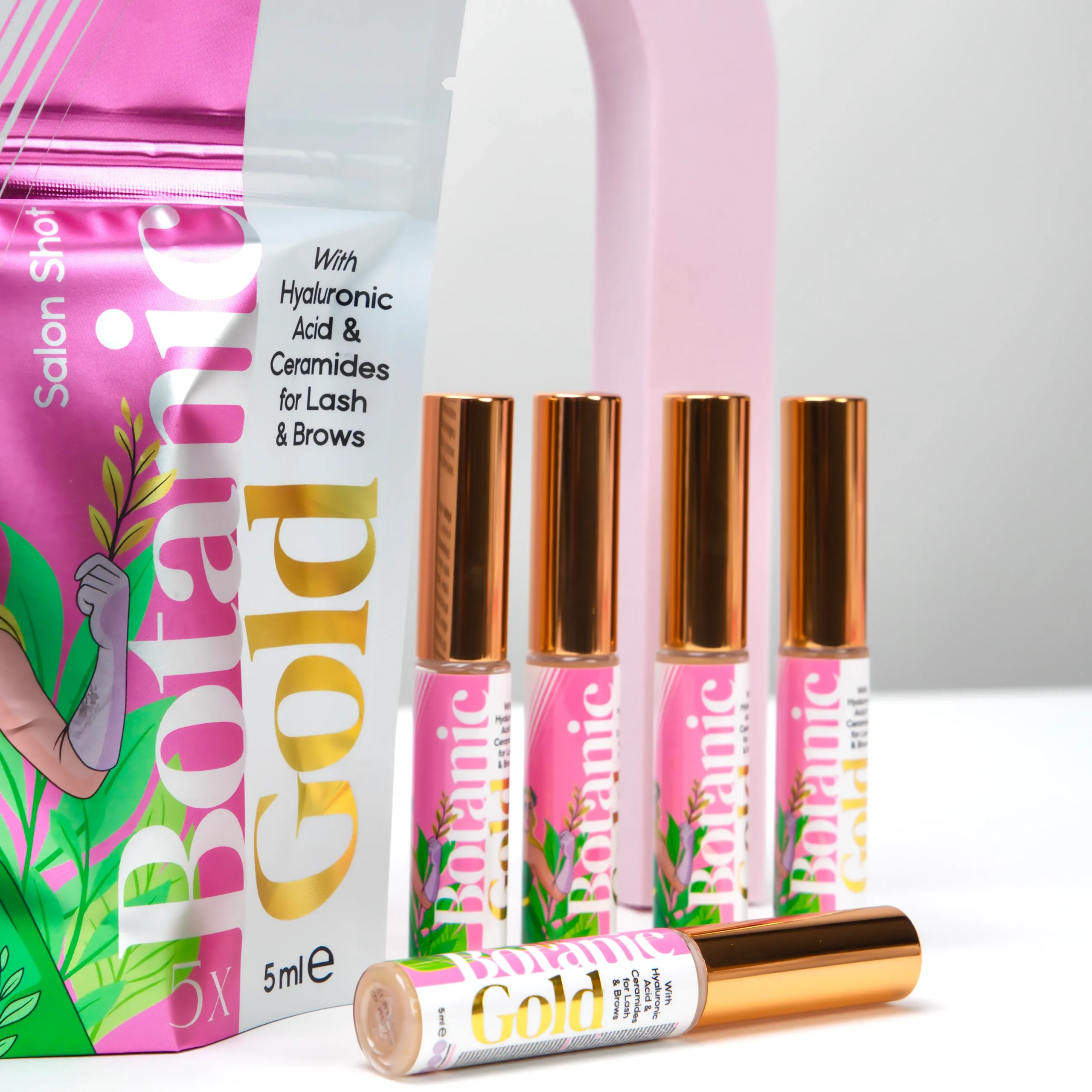 Pack 5 unidades - Sérum Botanic Gold 5 ml Lash & Brow - Pink Flash - Image 15